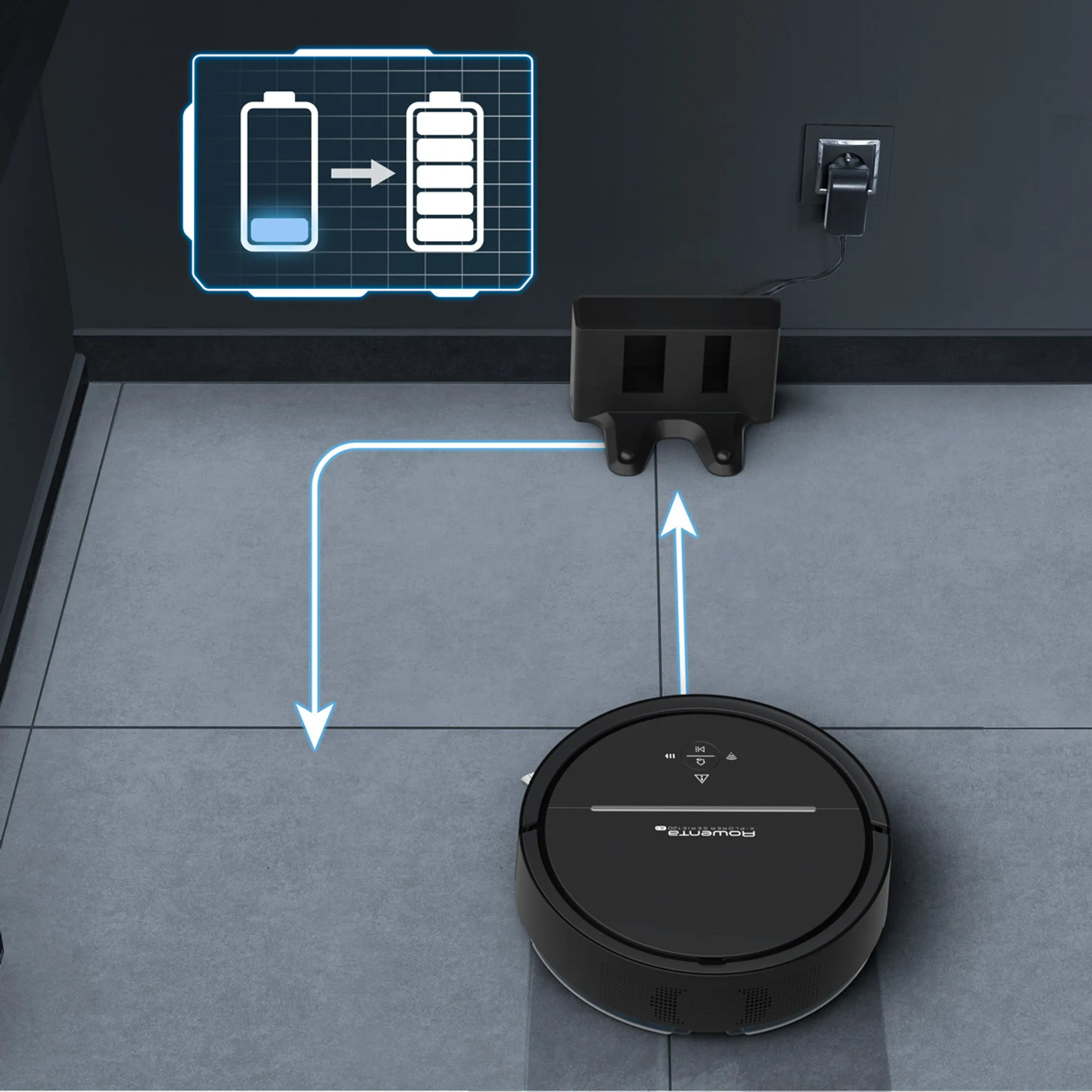 Rowenta Robotstofzuiger X-Plorer Serie 120 AI RR7865WH image