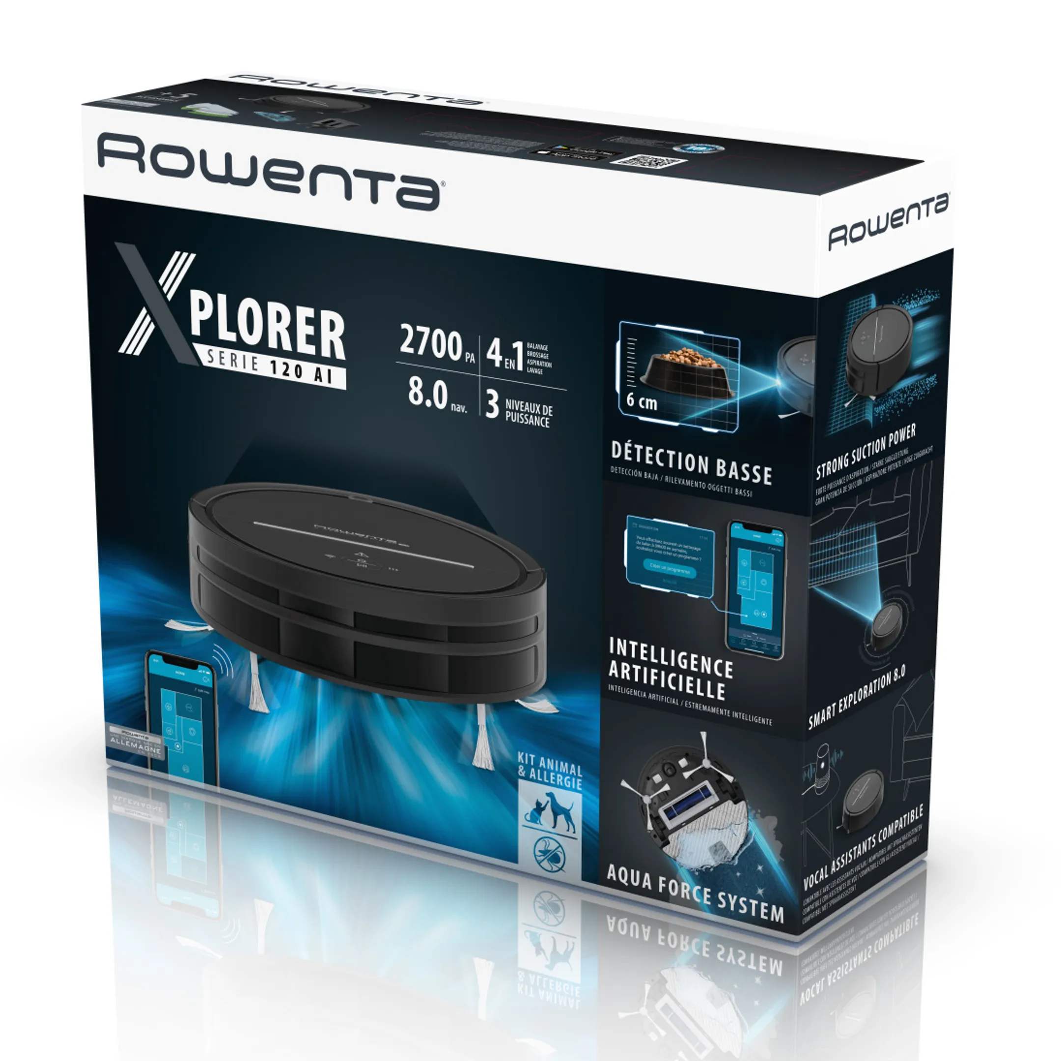 Rowenta Robotstofzuiger X-Plorer Serie 120 AI RR7865WH image