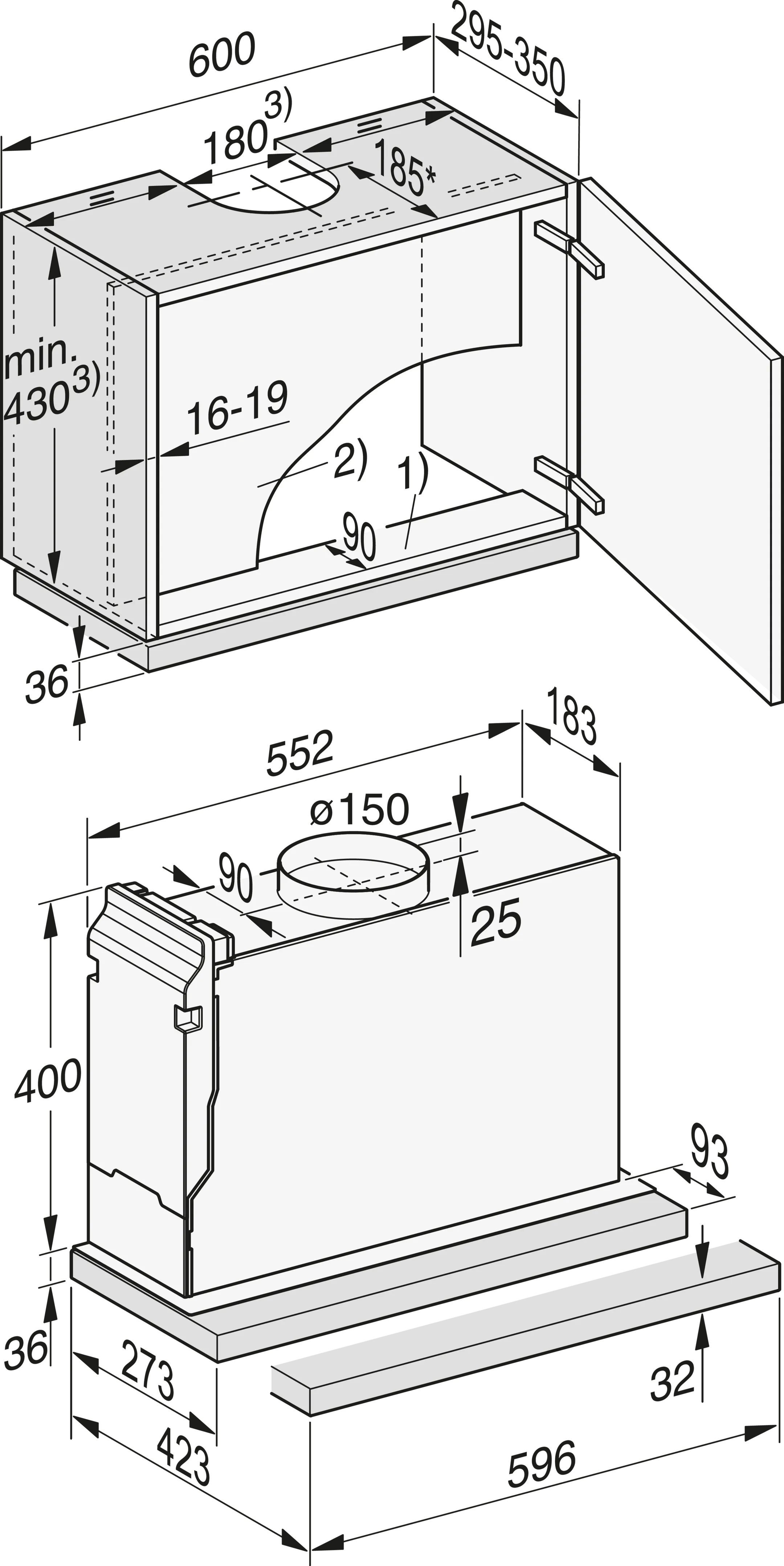 Miele Telescopische dampkap DAS 2620 EDST image