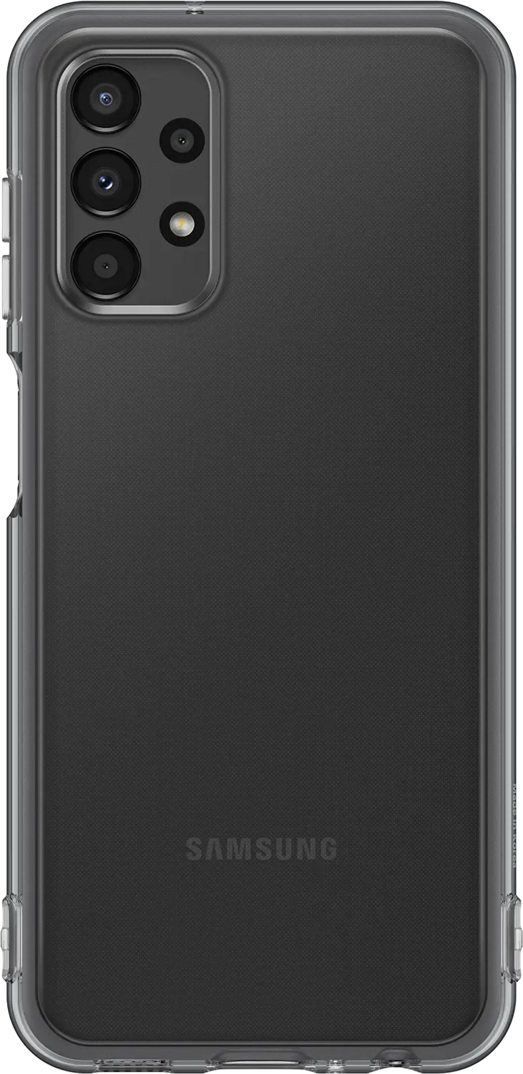 Coque Soft Clear pour Galaxy A13 - Noir