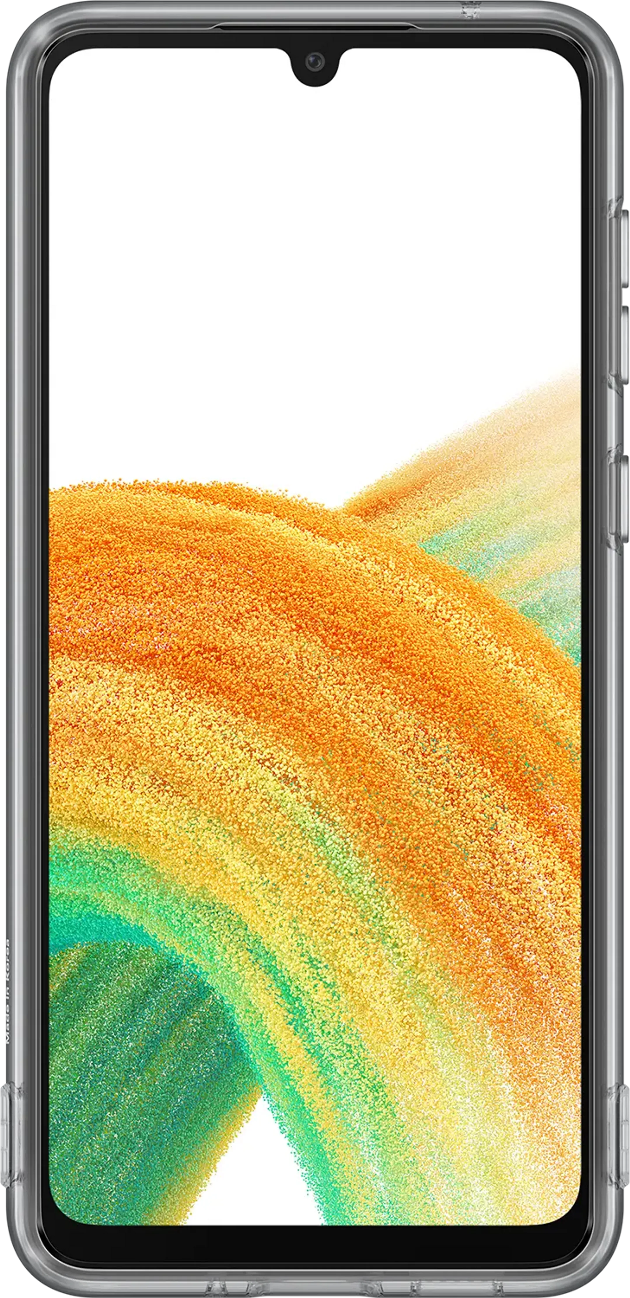 Soft Clear backcover voor Galaxy A33 - Zwart