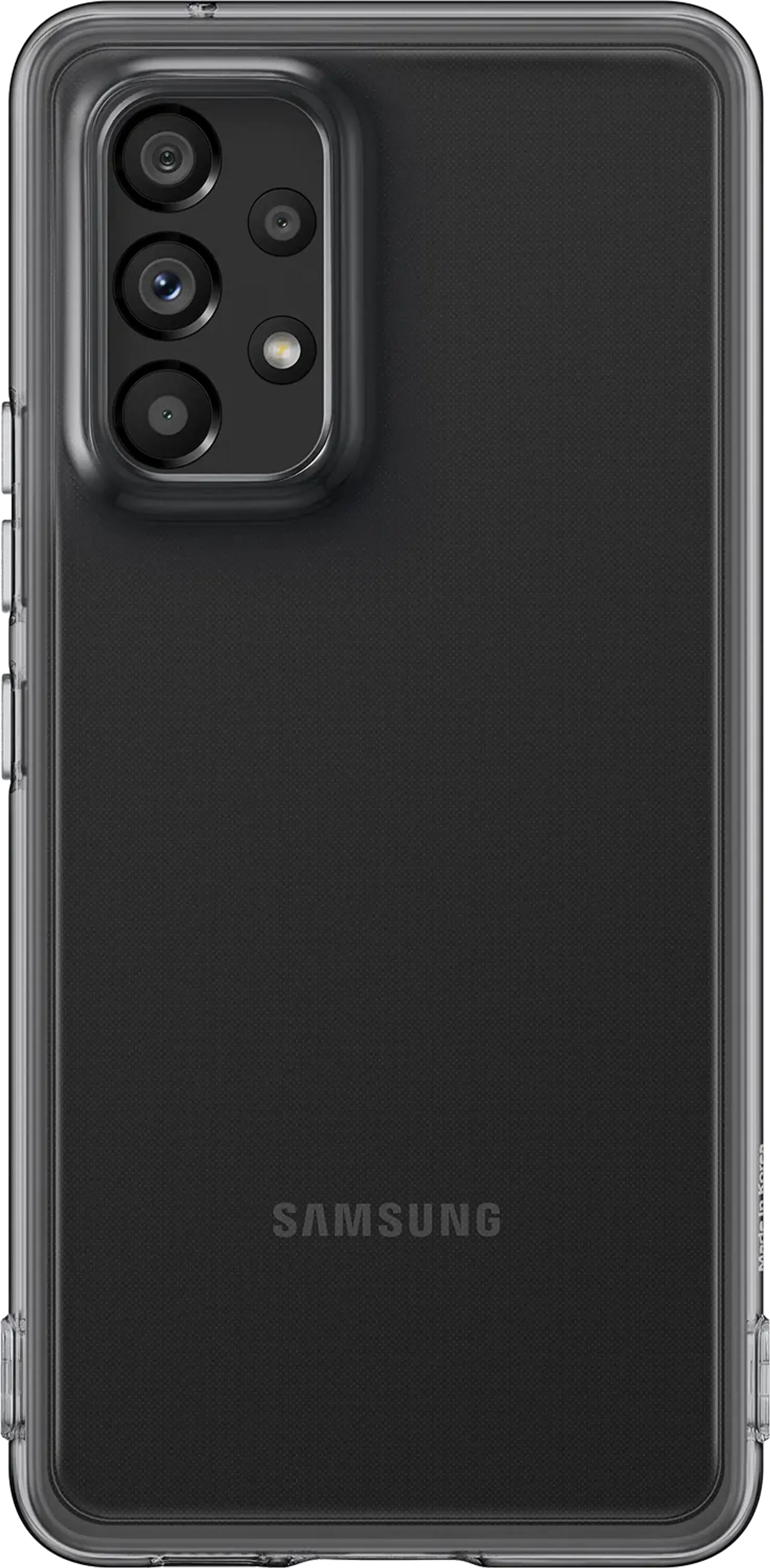 Coque Soft Clear pour Galaxy A53 5G - Noir