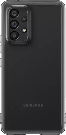 Coque Soft Clear pour Galaxy A53 5G - Noir