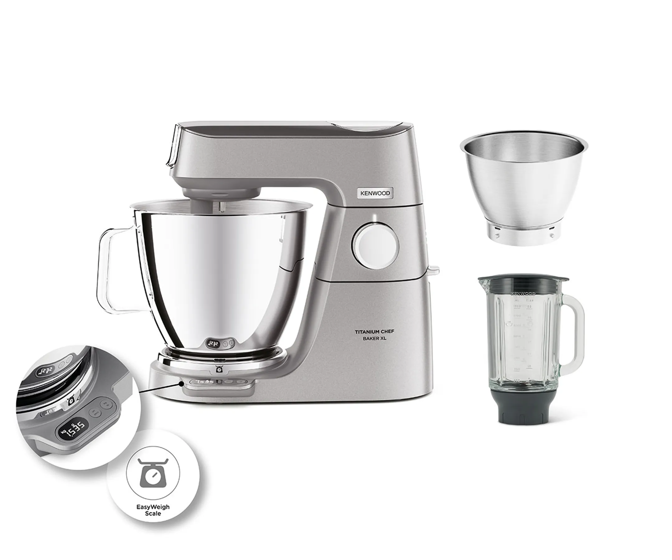 Robot de cuisine Titanium Chef Baker XL avec balance intégrée KVL85.124SI