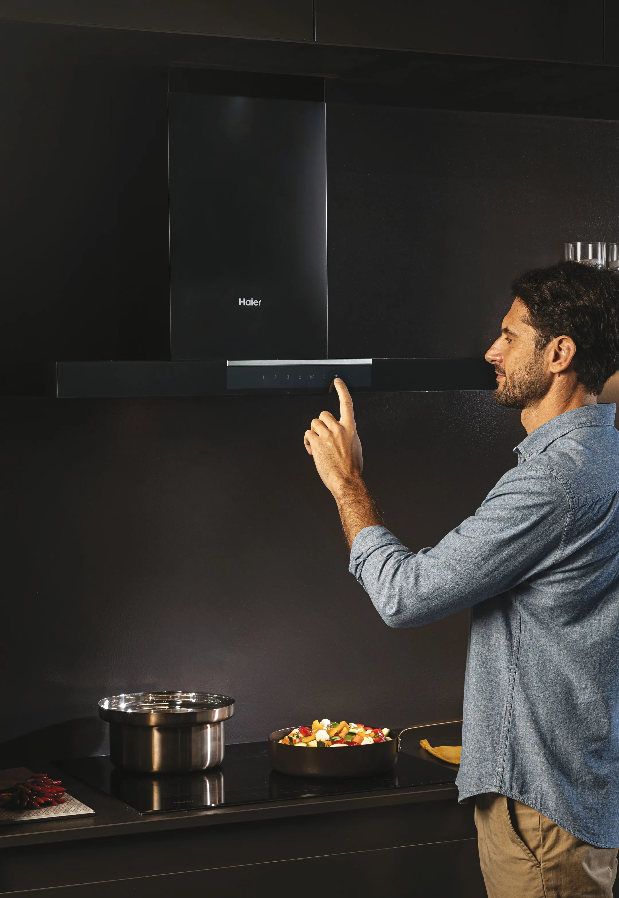 Haier Schouwdampkap HATS9DS46BWIFI TurboAir Connect image