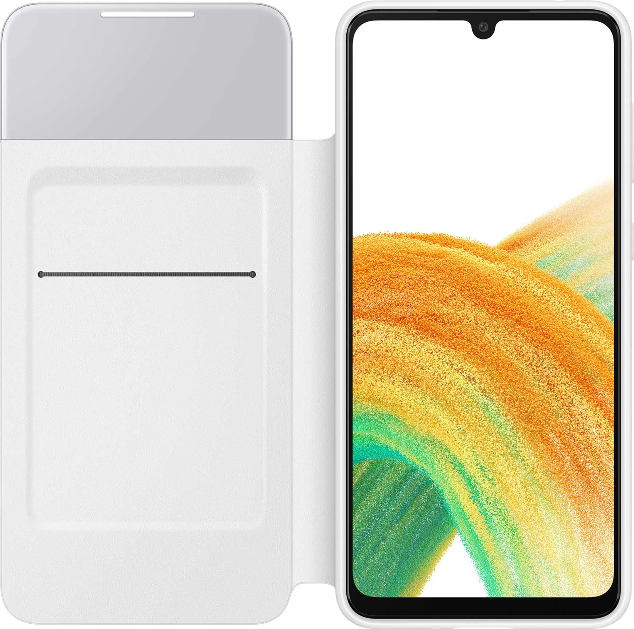 Smart View Wallet Cover voor Galaxy A33 5G - Wit