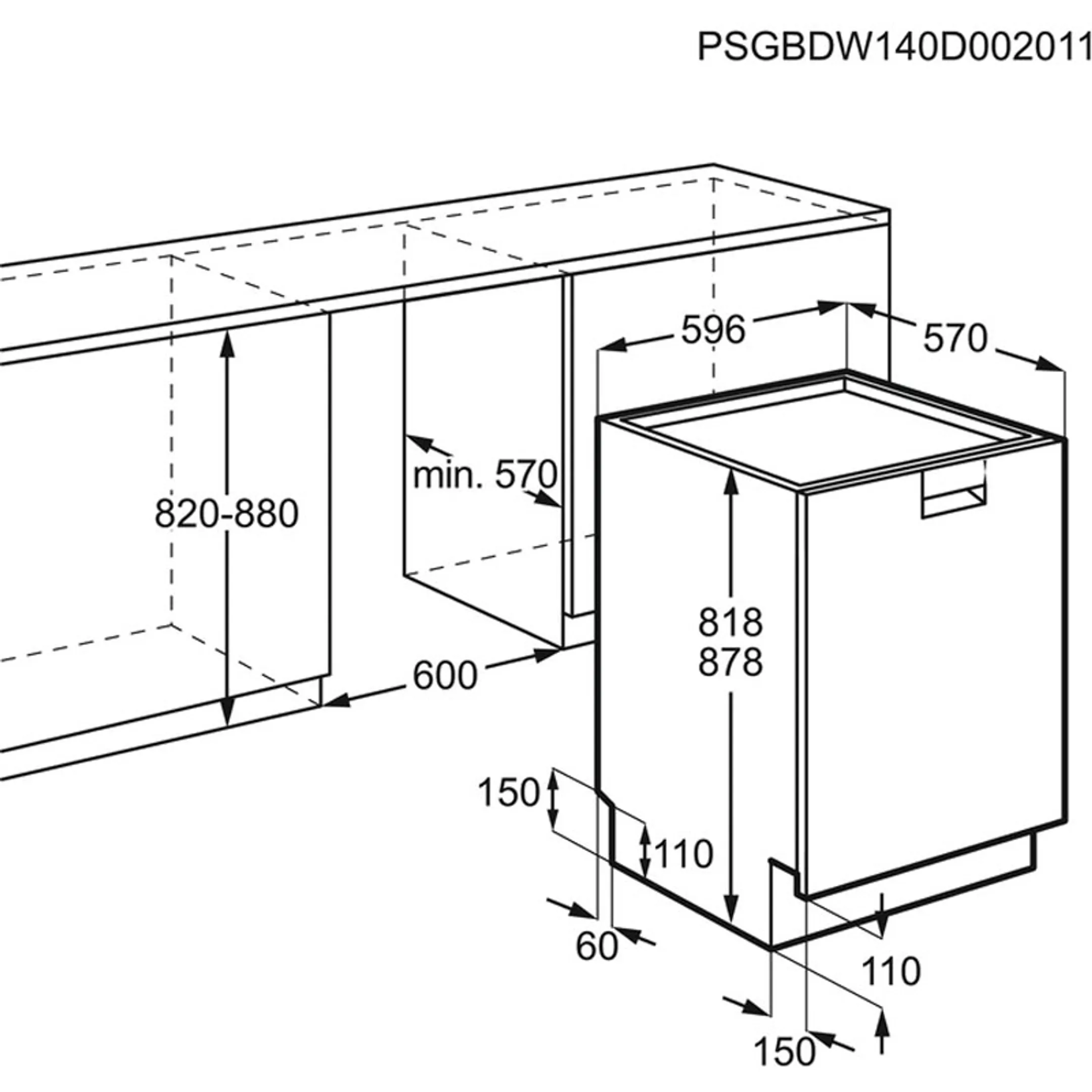 AEG Vaatwasser FFB83816PM ComfortLift AirDry image