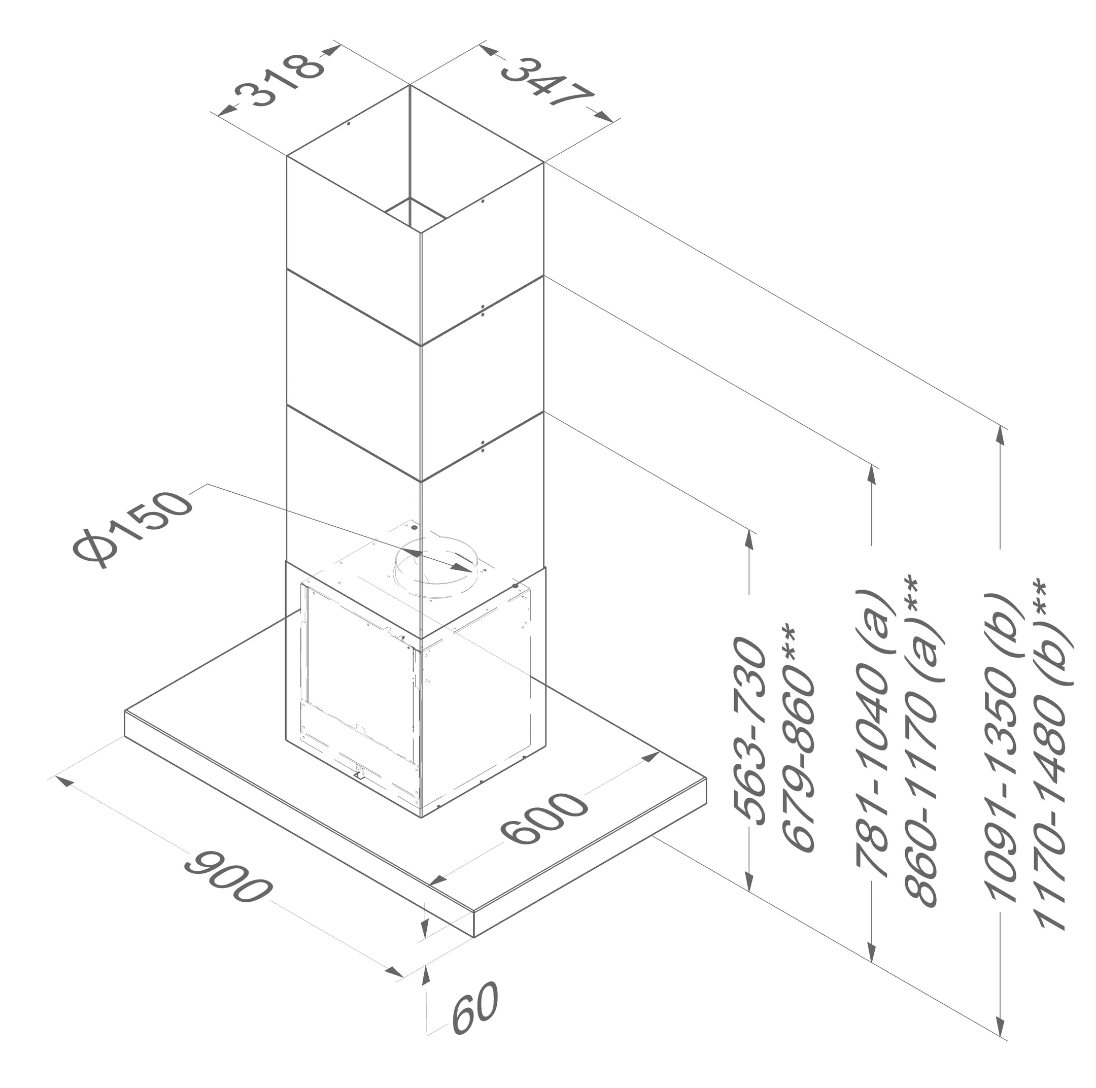 Novy Hotte décorative 7645 (sans moteur) image