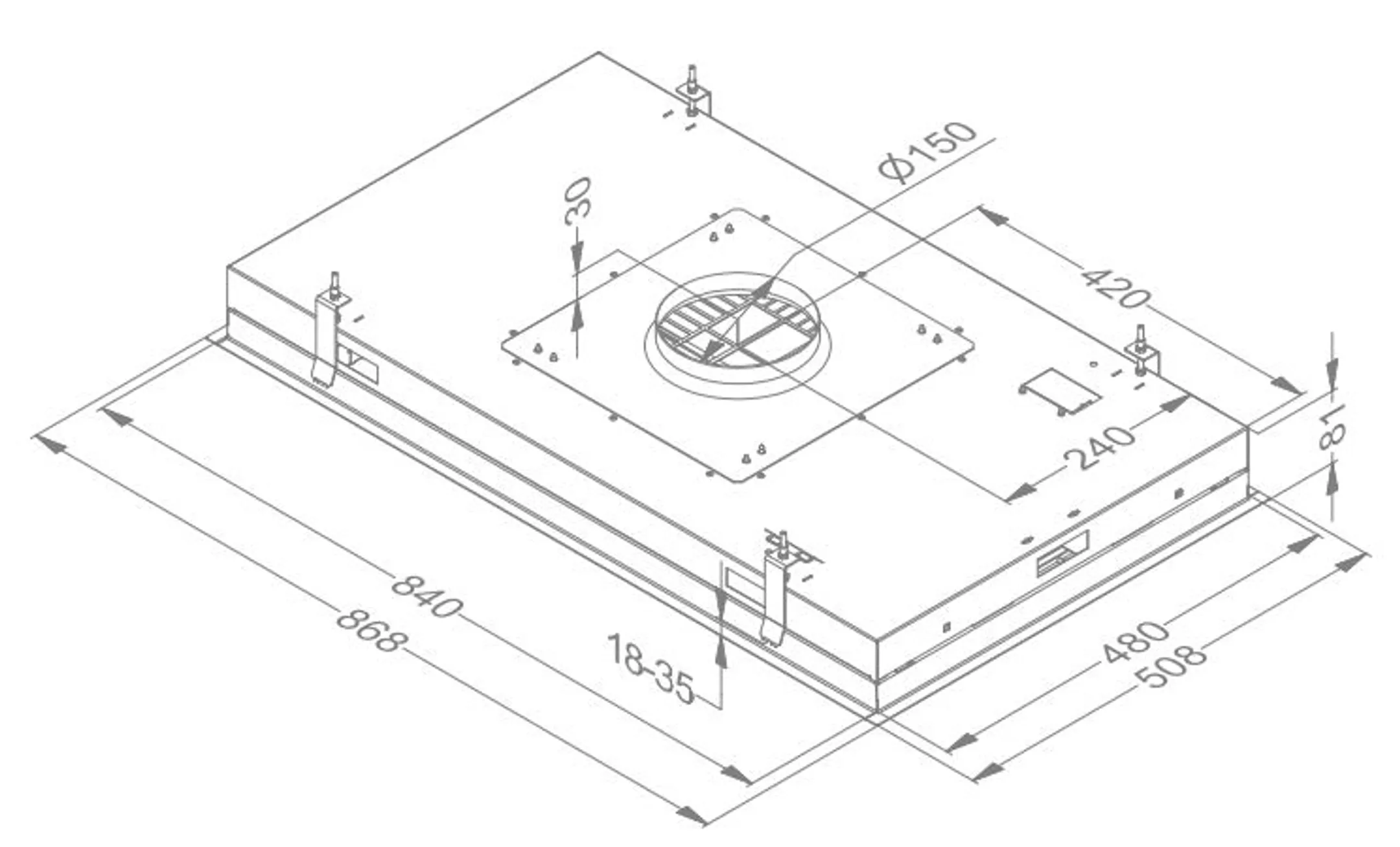 Novy Hotte plafond 6836 PURE'LINE (sans moteur) image