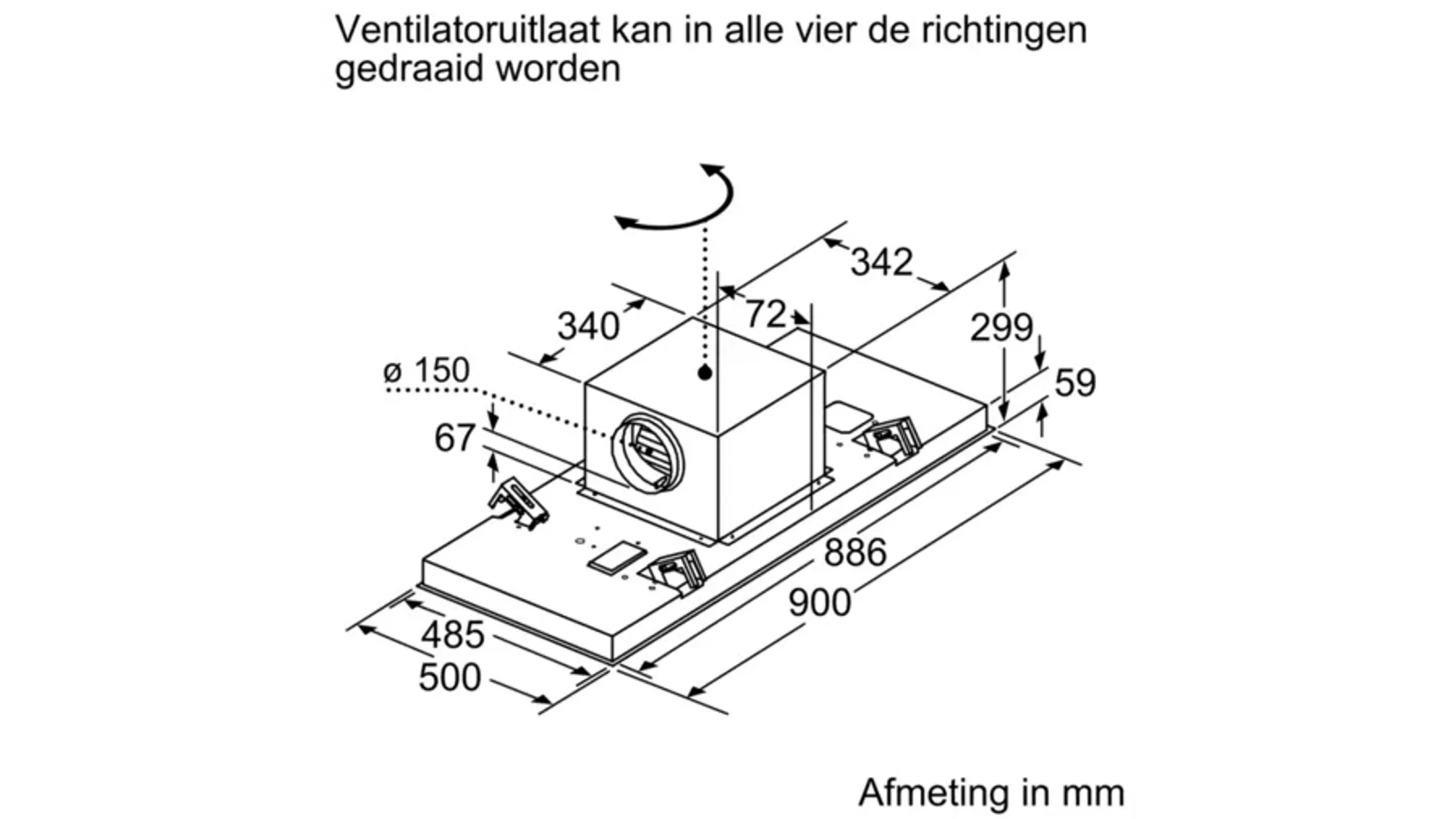 Bosch Plafonddampkap DRC97AQ50 Home Connect image