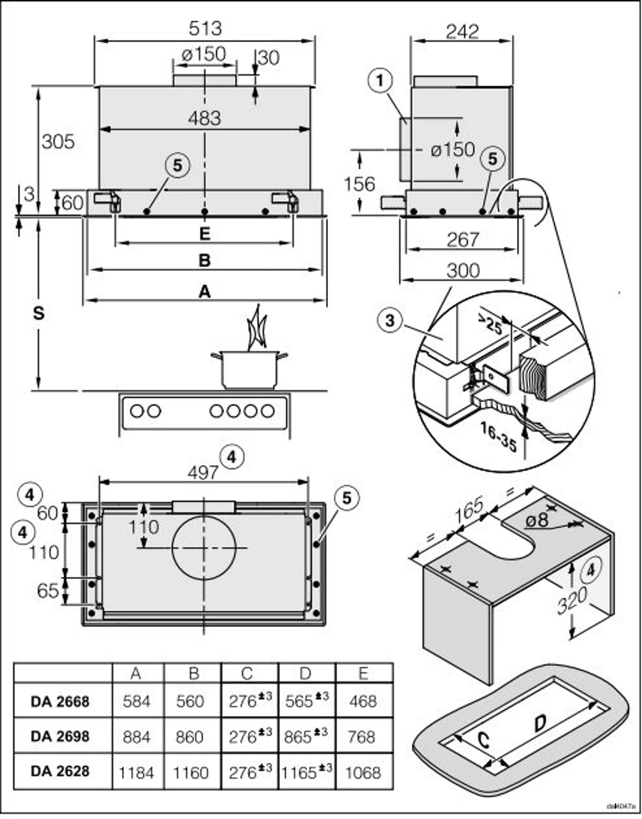 Miele Inbouwgroep DA 2698 image