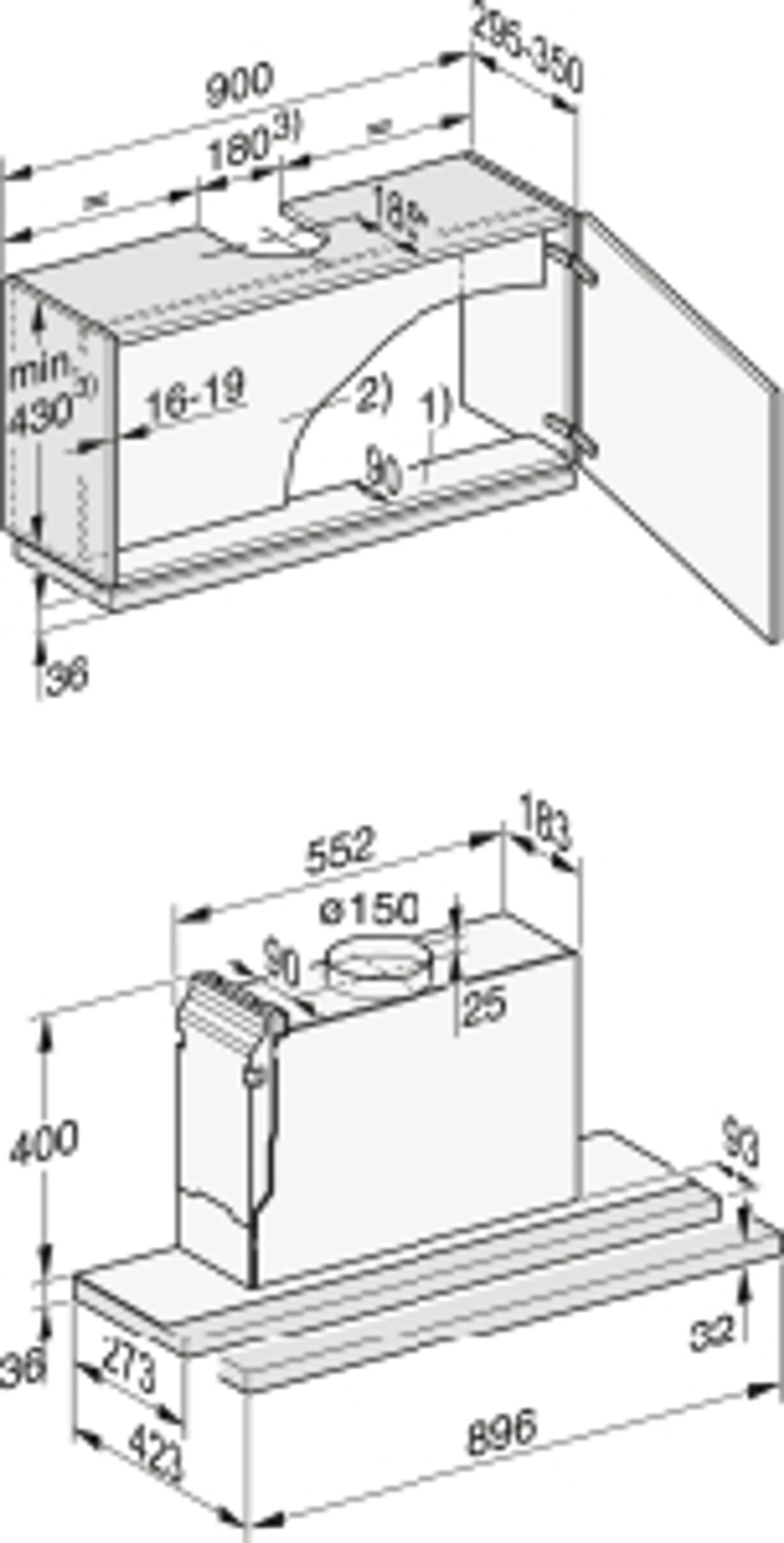 Miele Hotte téléscopique DAS 4920 image