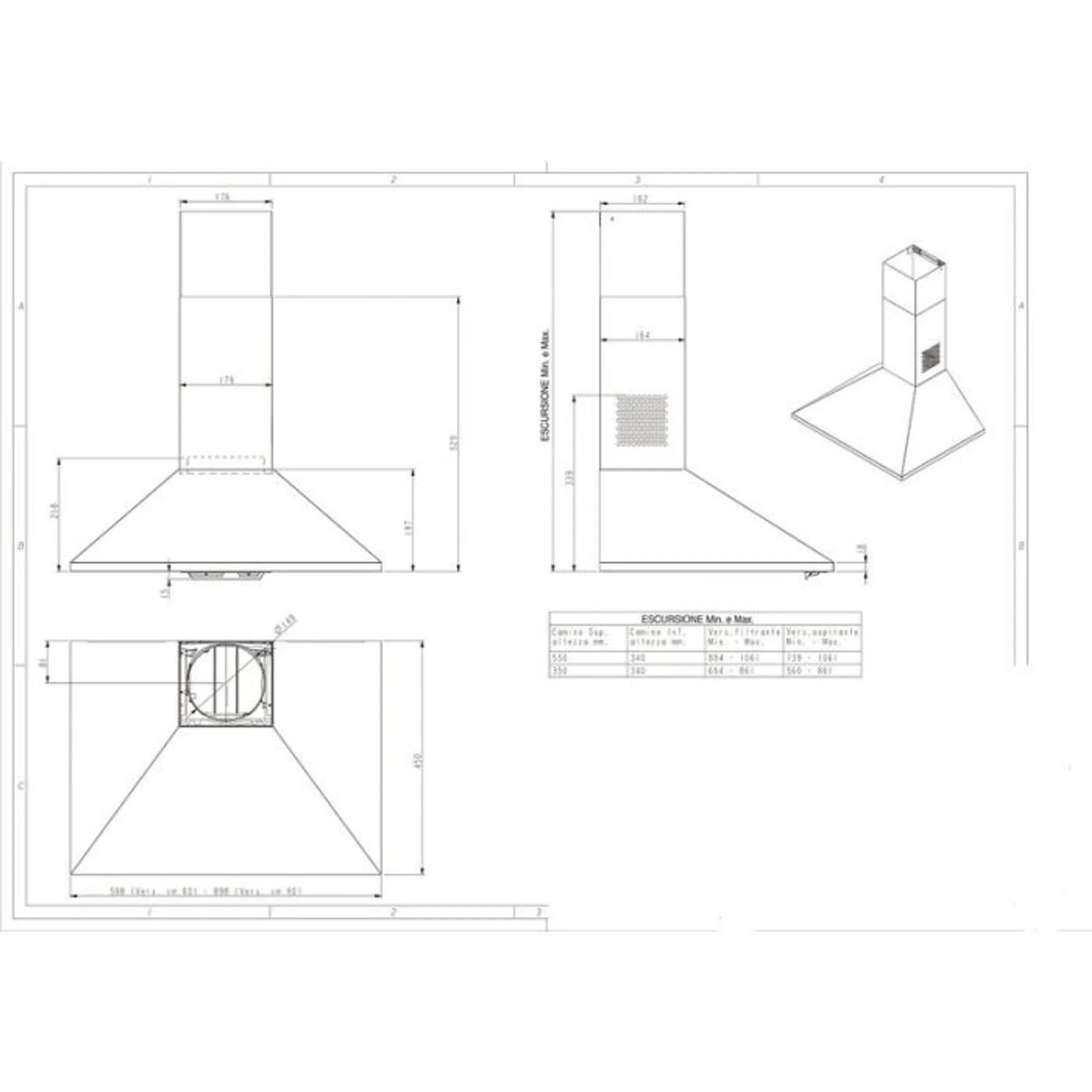 Beko Hotte décorative HCP 91310 I image