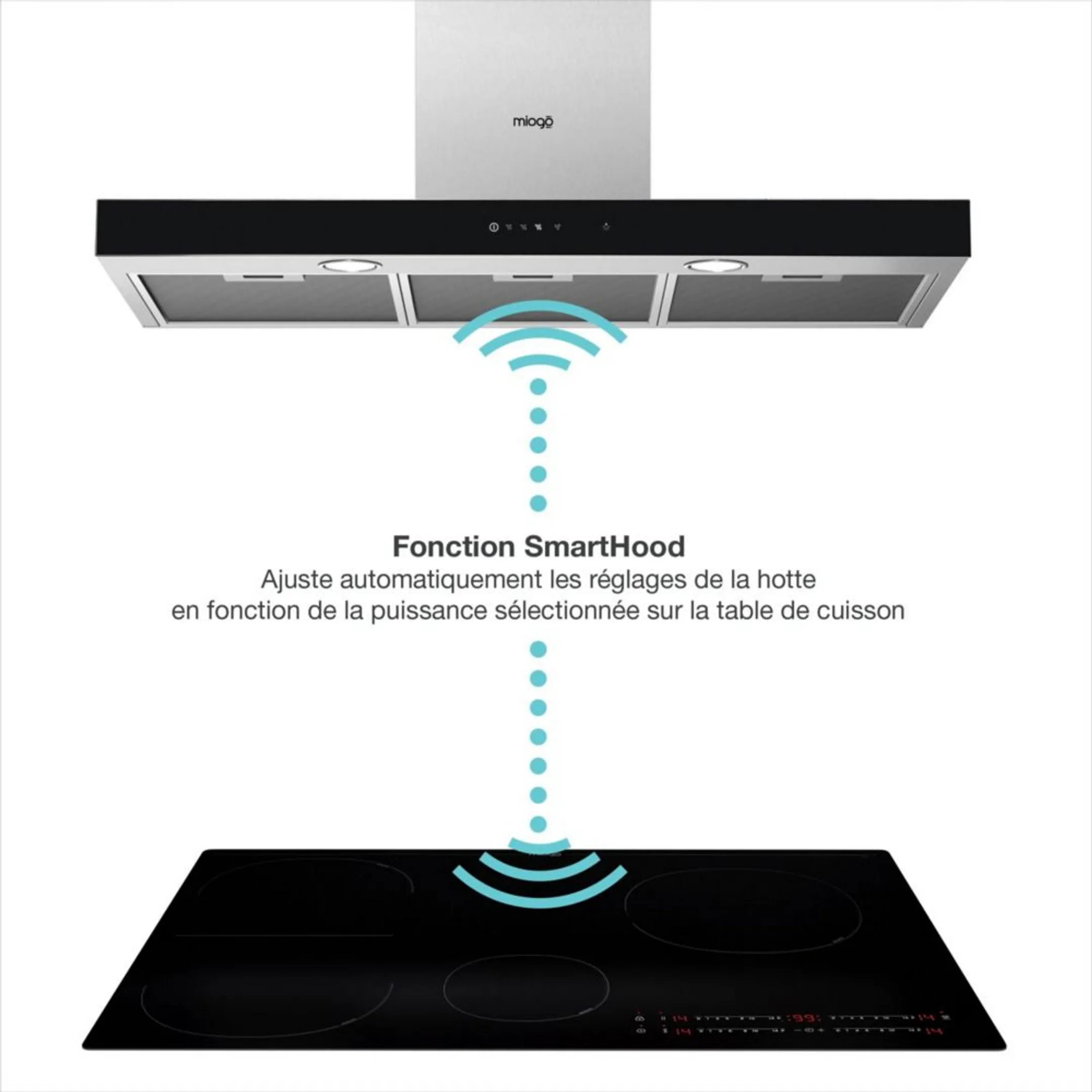 MIOGO Taque induction MHI801SH SmartHood image