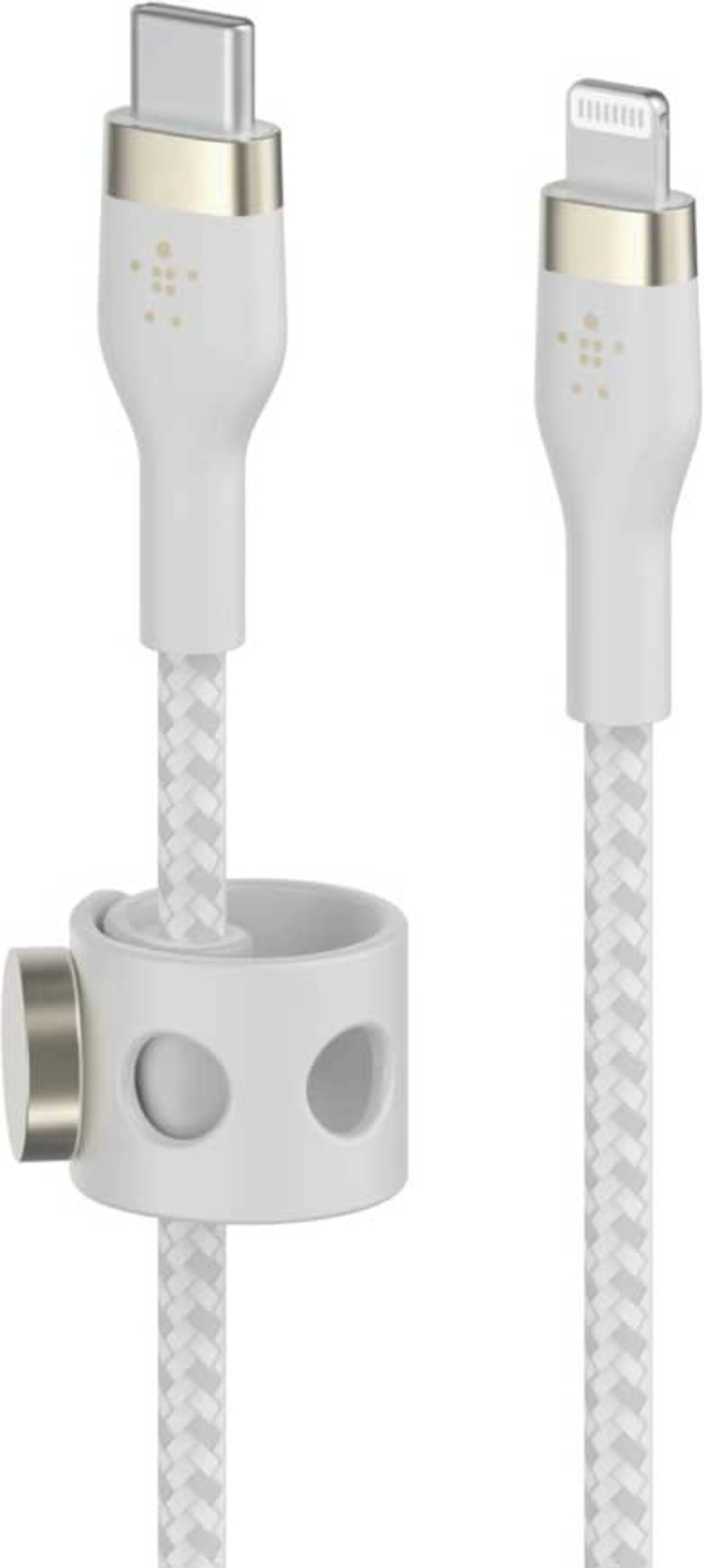 Belkin Câble BOOST↑CHARGE™ PRO Flex gaine à double tresse Lightning vers USB C - 2 m. - Blanc image