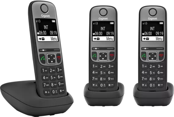 Téléphone sans fil A705 Trio - Noir