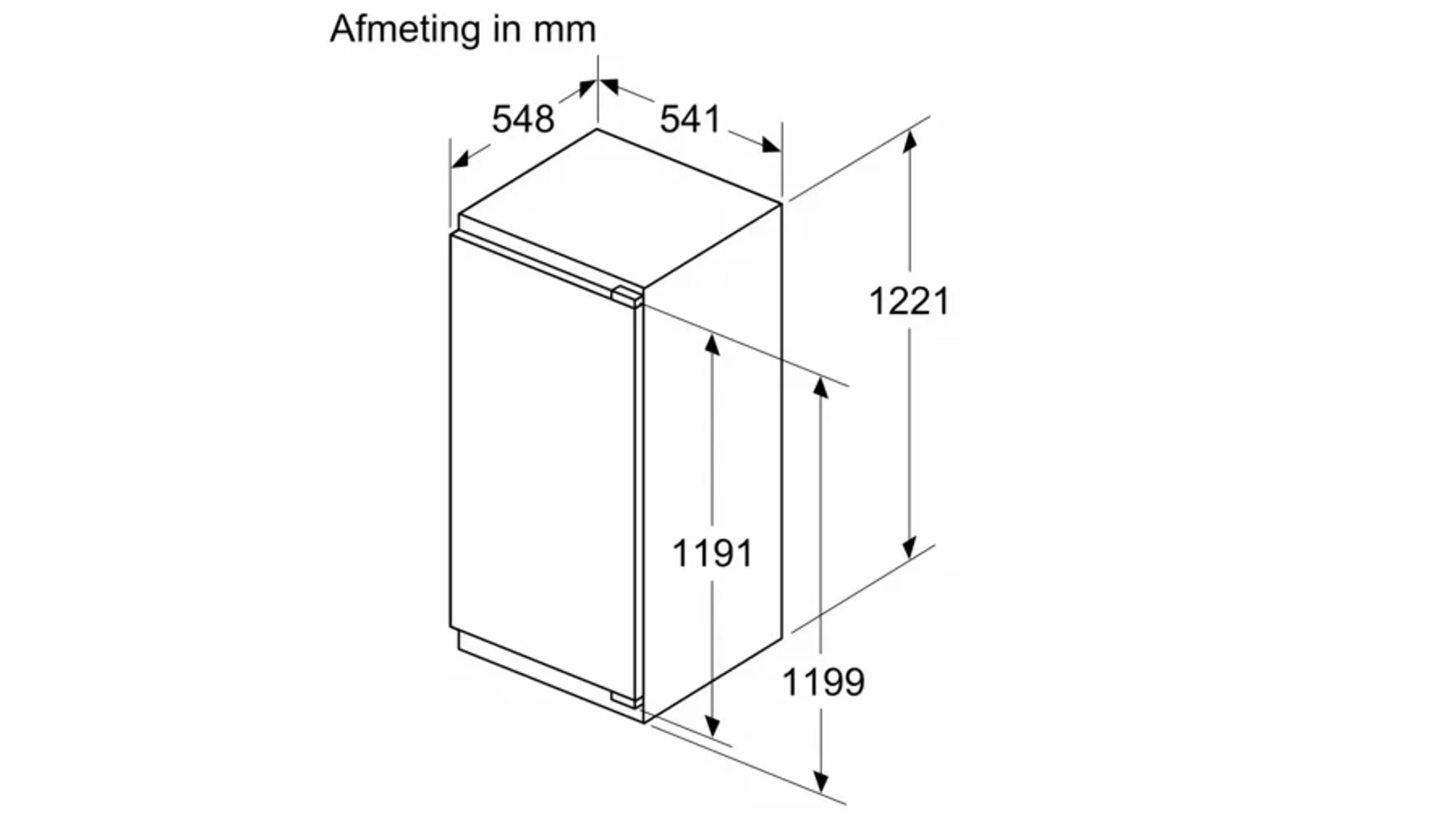 Bosch Inbouw koelkast KIL42VFE0 Serie 4 SuperCooling 122 cm image