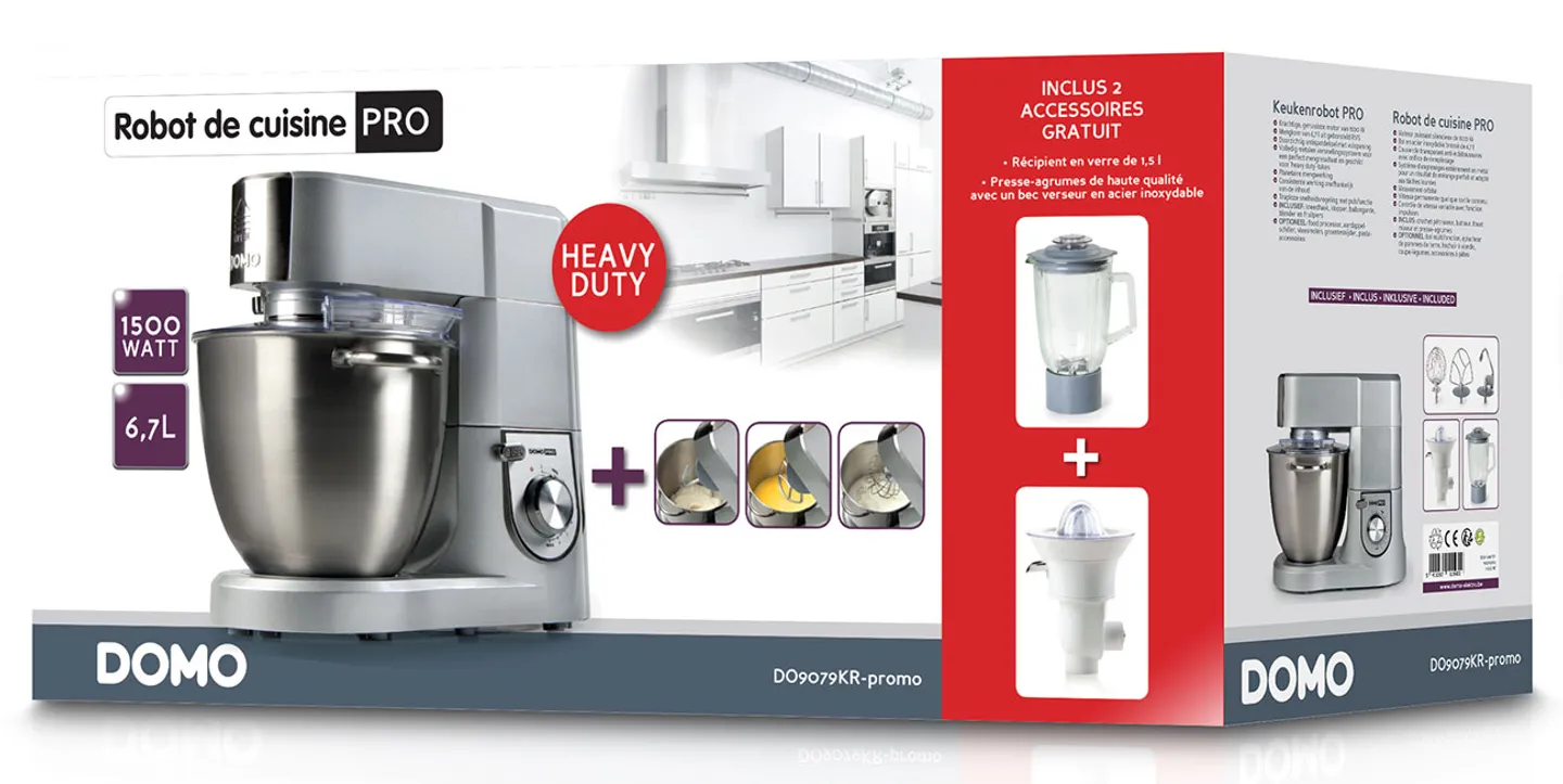 Domo Robot de cuisine Pro DO9079KR Livré demain Krëfel