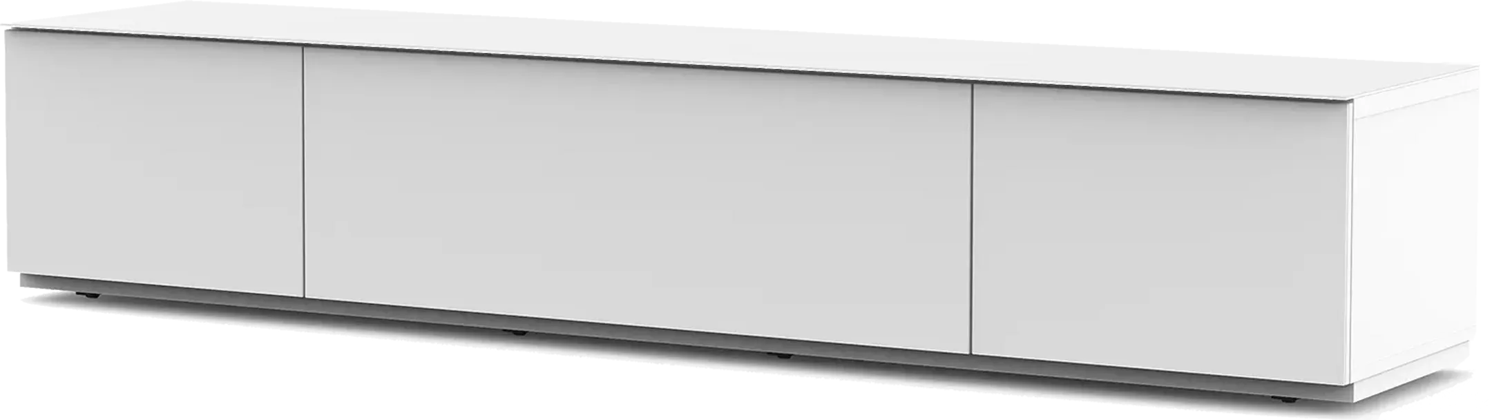 STA-200 F avec panneau frontal High Gloss pour TV à 85" - Blanc