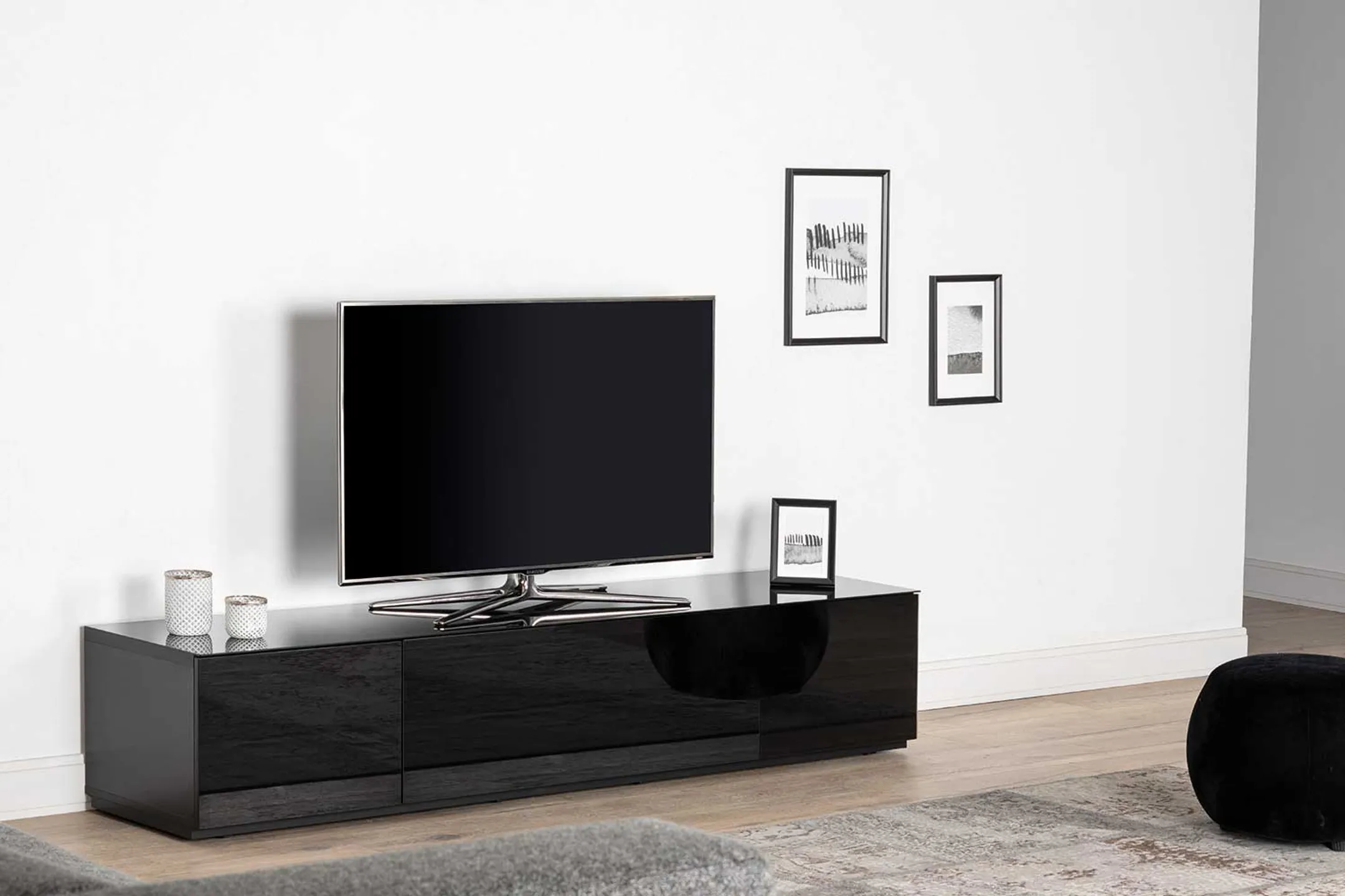 Sonorous STA-200 F avec panneau frontal High gloss pour TV à 85" - Noir image