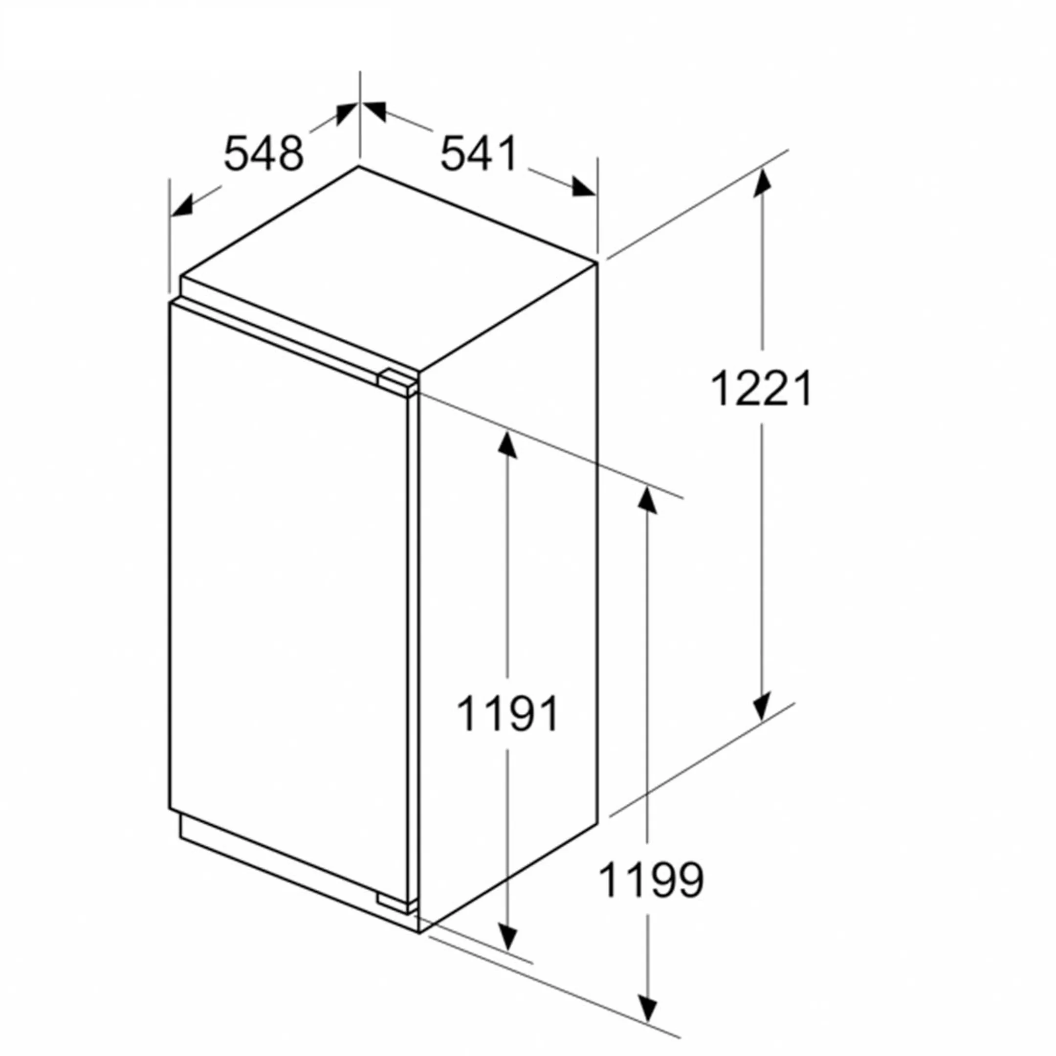 Bosch Inbouw koelkast KIL42VFE0 Serie 4 SuperCooling 122 cm image