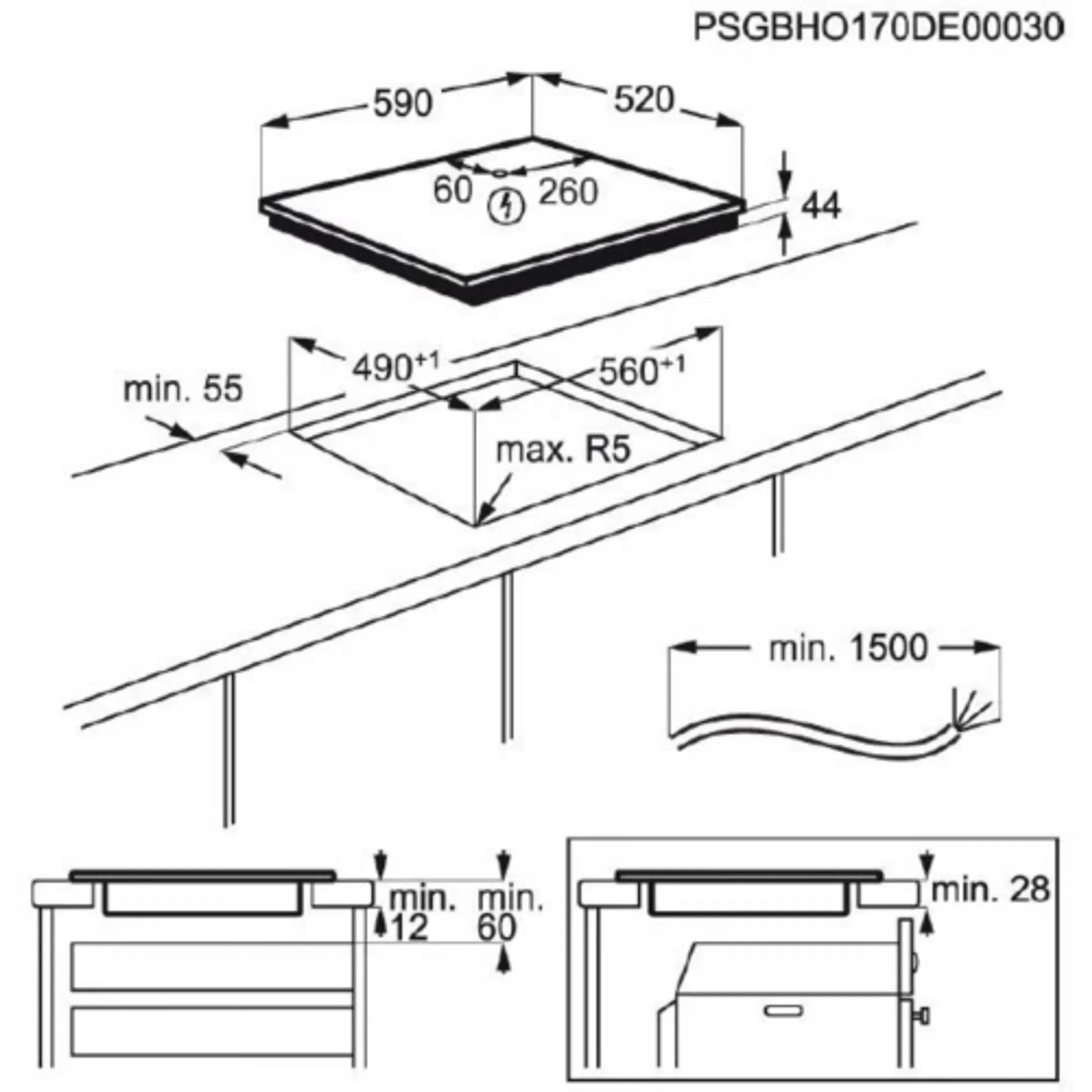 MIOGO Taque induction MHI601SH SmartHood image