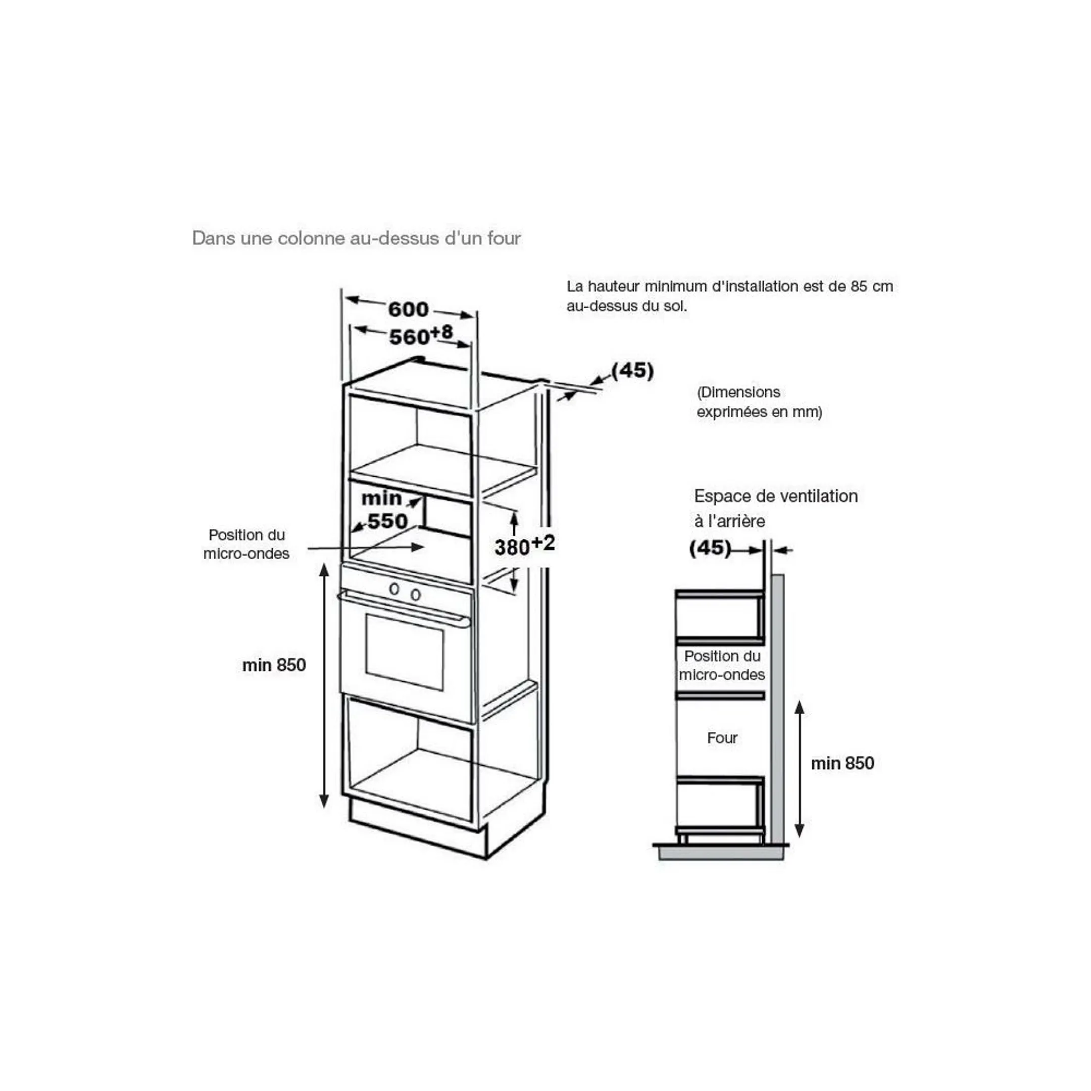 Essentiel-B Inbouw microgolfoven EMEG253n Grill image
