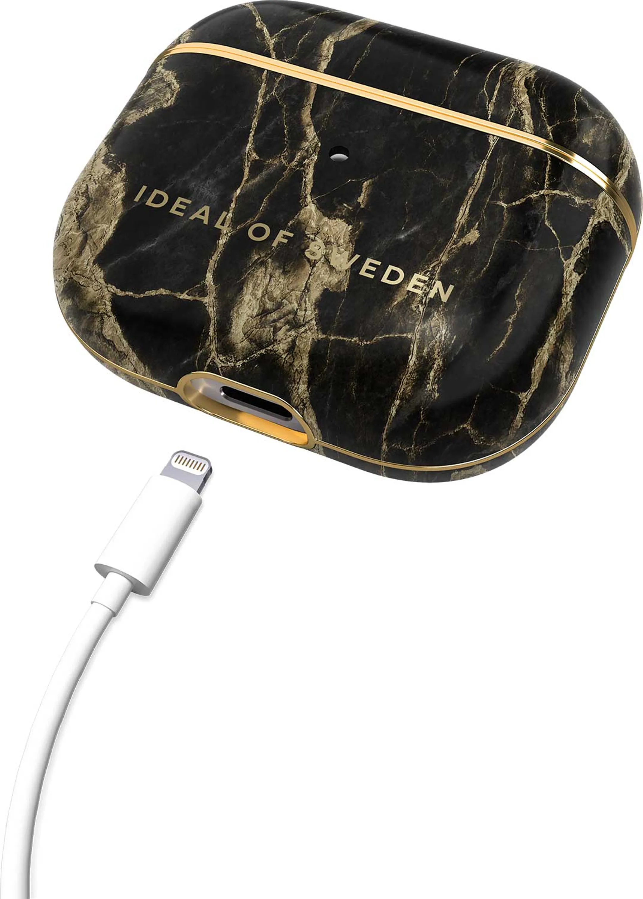 iDeal of Sweden Cover voor oplaadcase AirPods gen. 3 - Golden Smoke Marble image