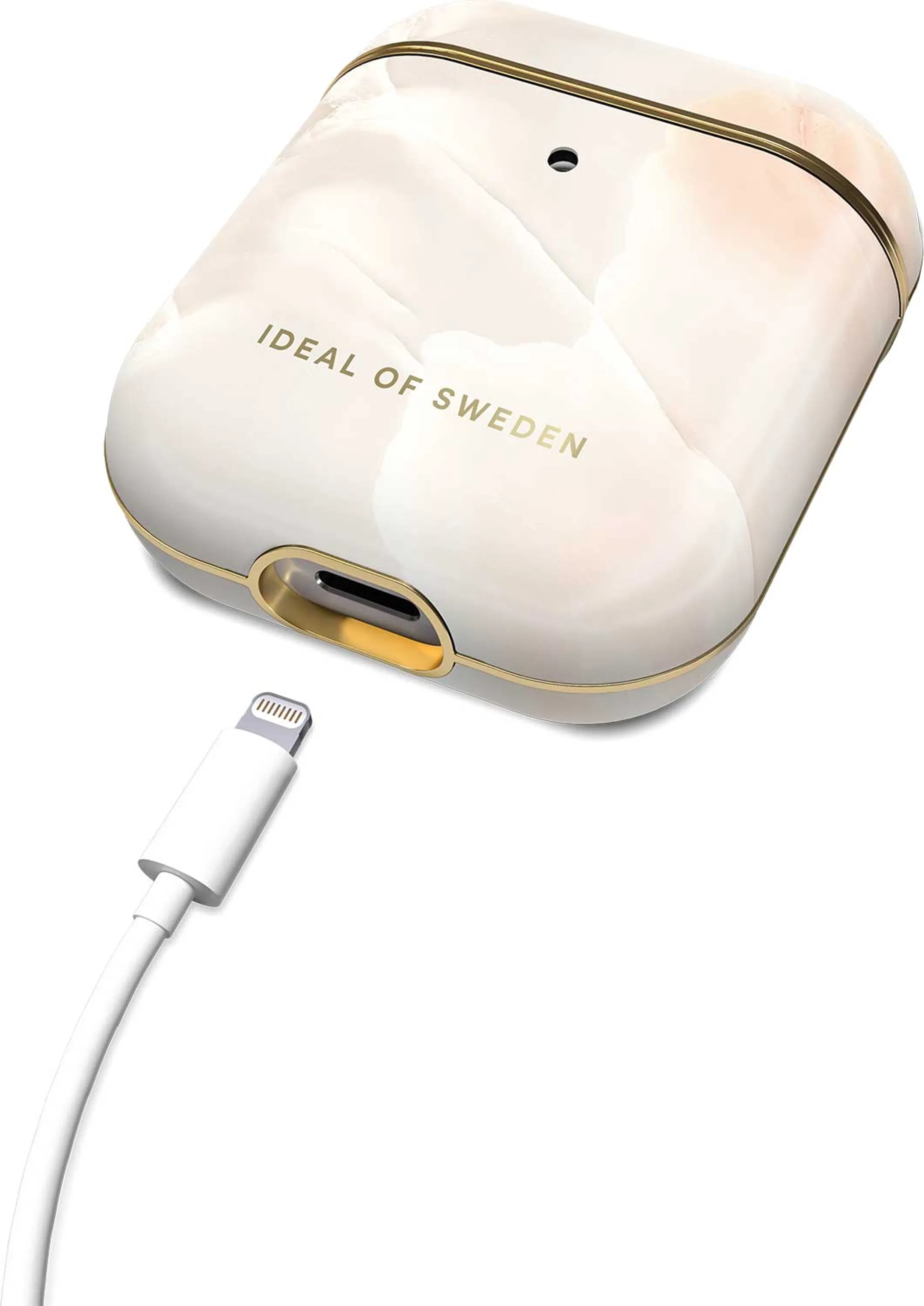 iDeal of Sweden Cover voor oplaadcase AirPods gen. 1 & 2 - Rose Pearl Marble image