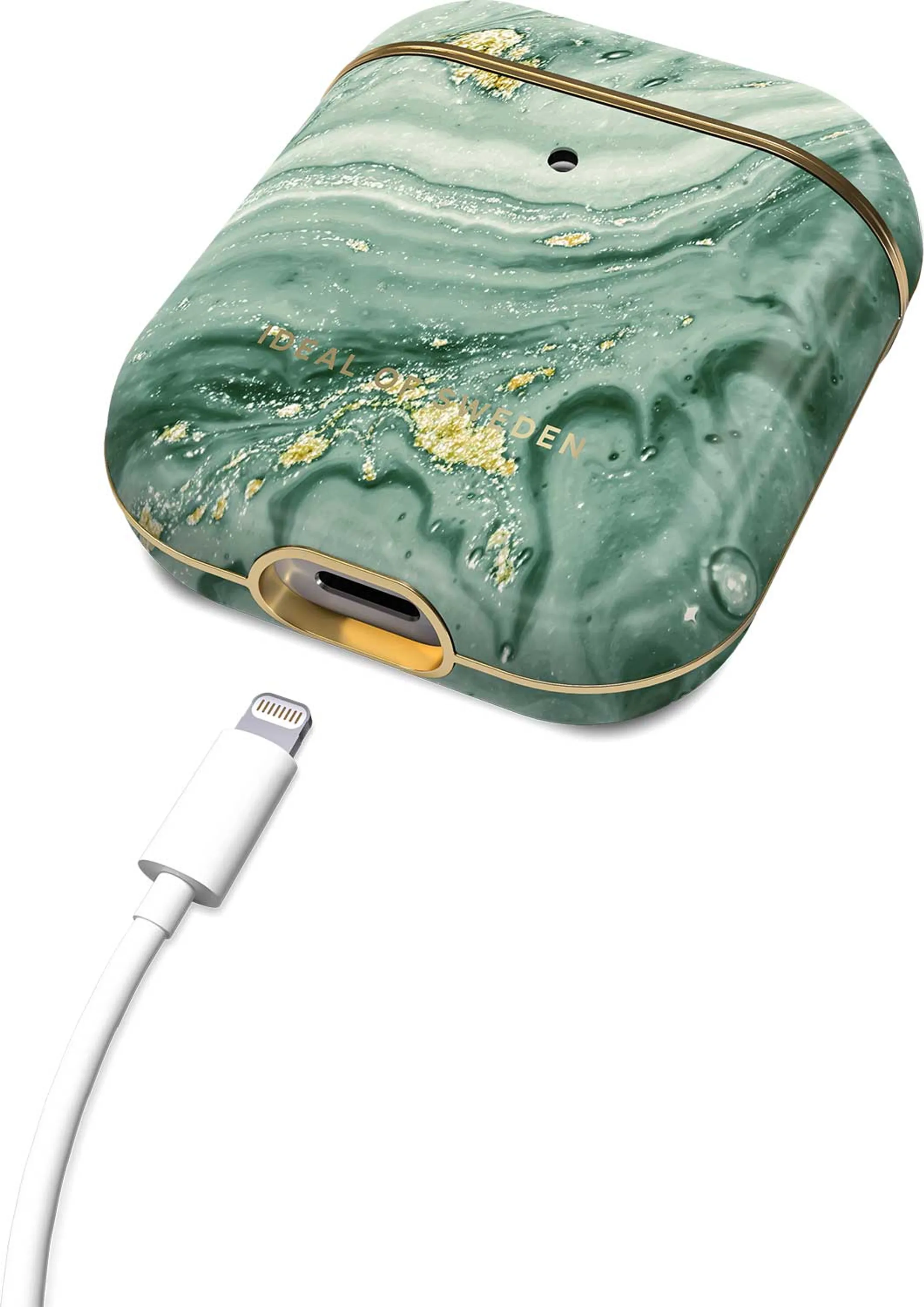 iDeal of Sweden Cover voor oplaadcase AirPods gen. 1 & 2 - Mint Swirl Marble image