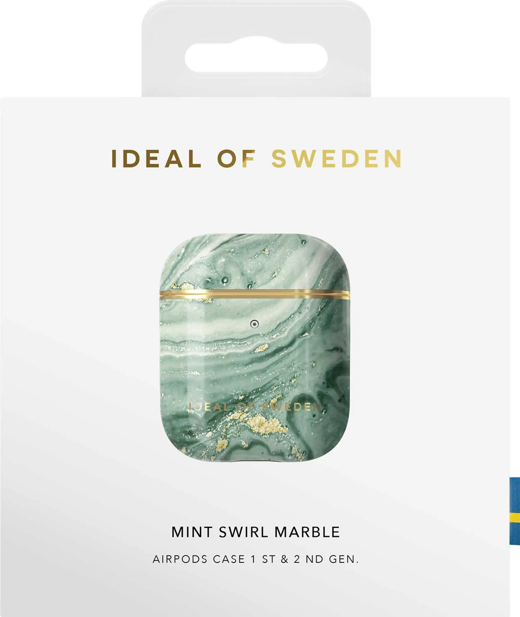 iDeal of Sweden Cover voor oplaadcase AirPods gen. 1 & 2 - Mint Swirl Marble image