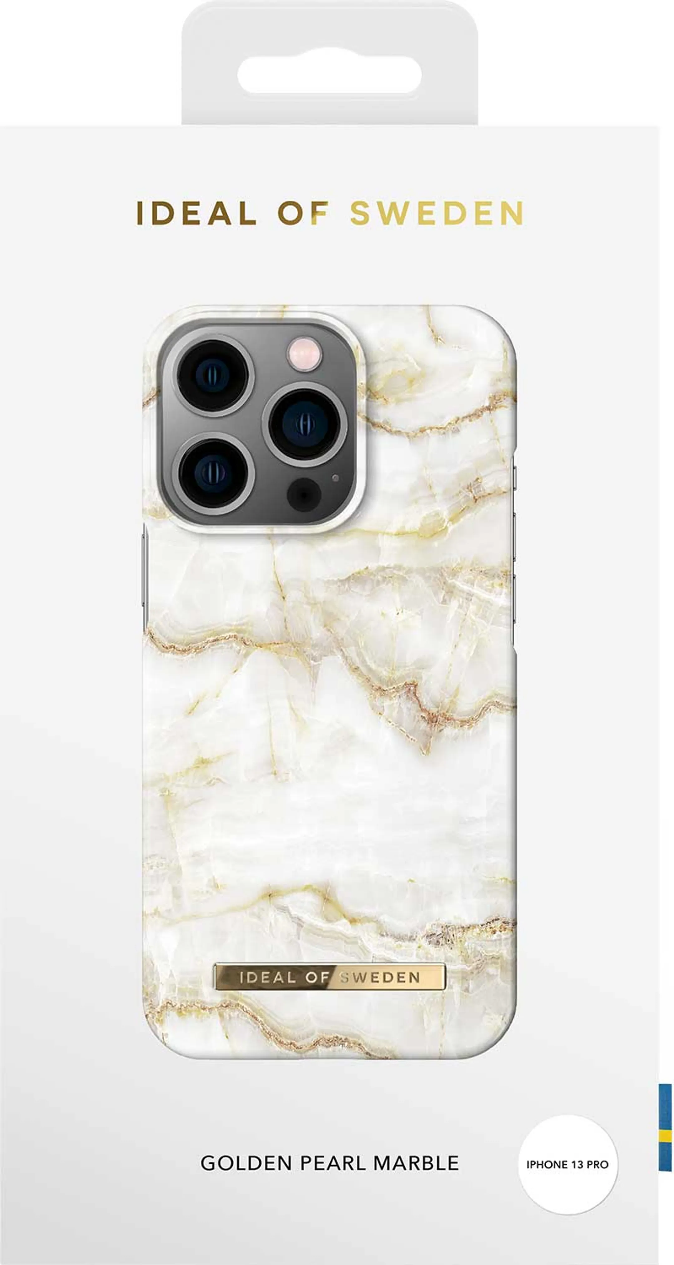 iDeal of Sweden Backcover voor iPhone 13 Pro - Golden Pearl Marble image