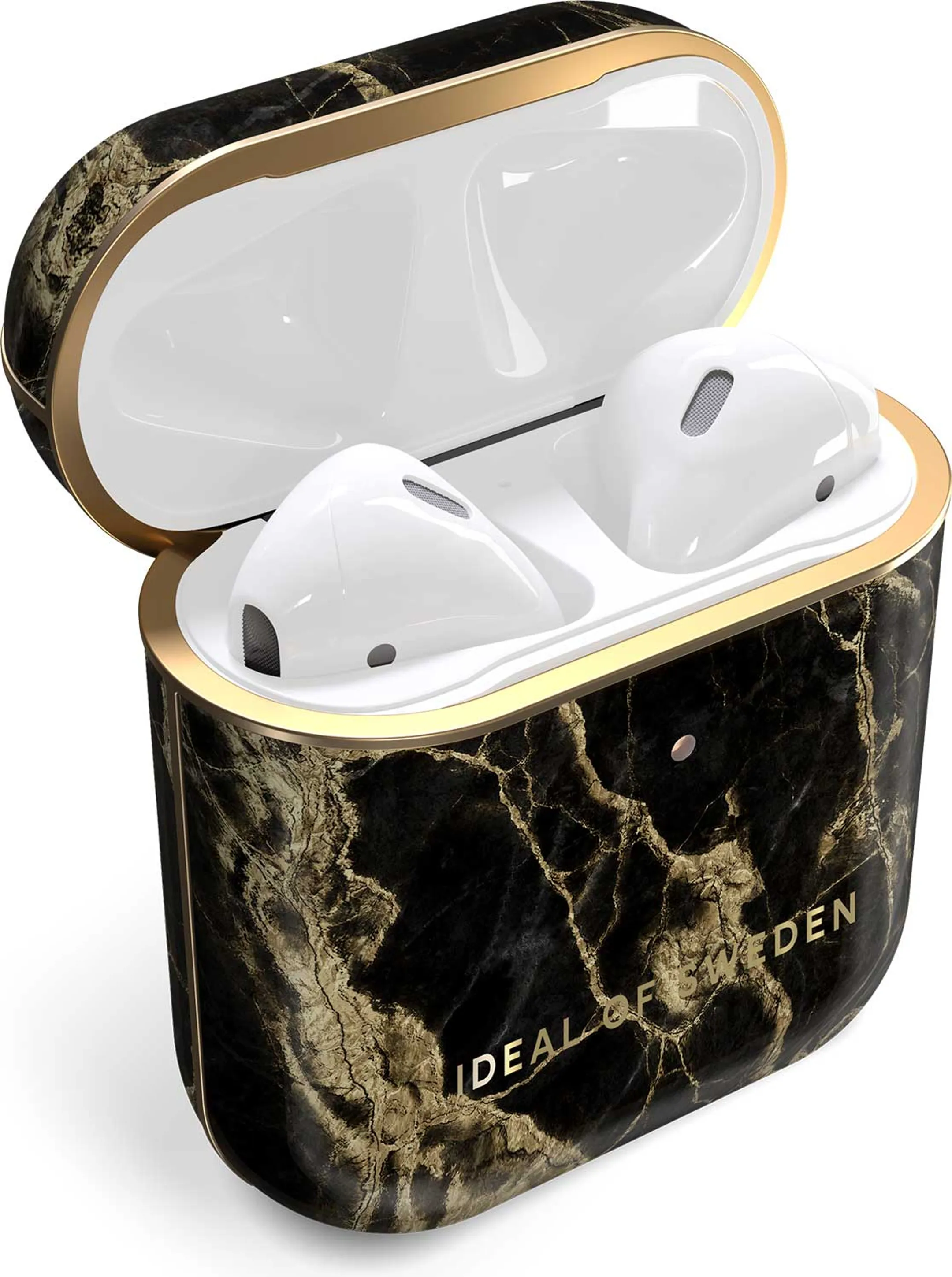 iDeal of Sweden Cover voor oplaadcase AirPods gen. 1 & 2 - Golden Smoke Marble image