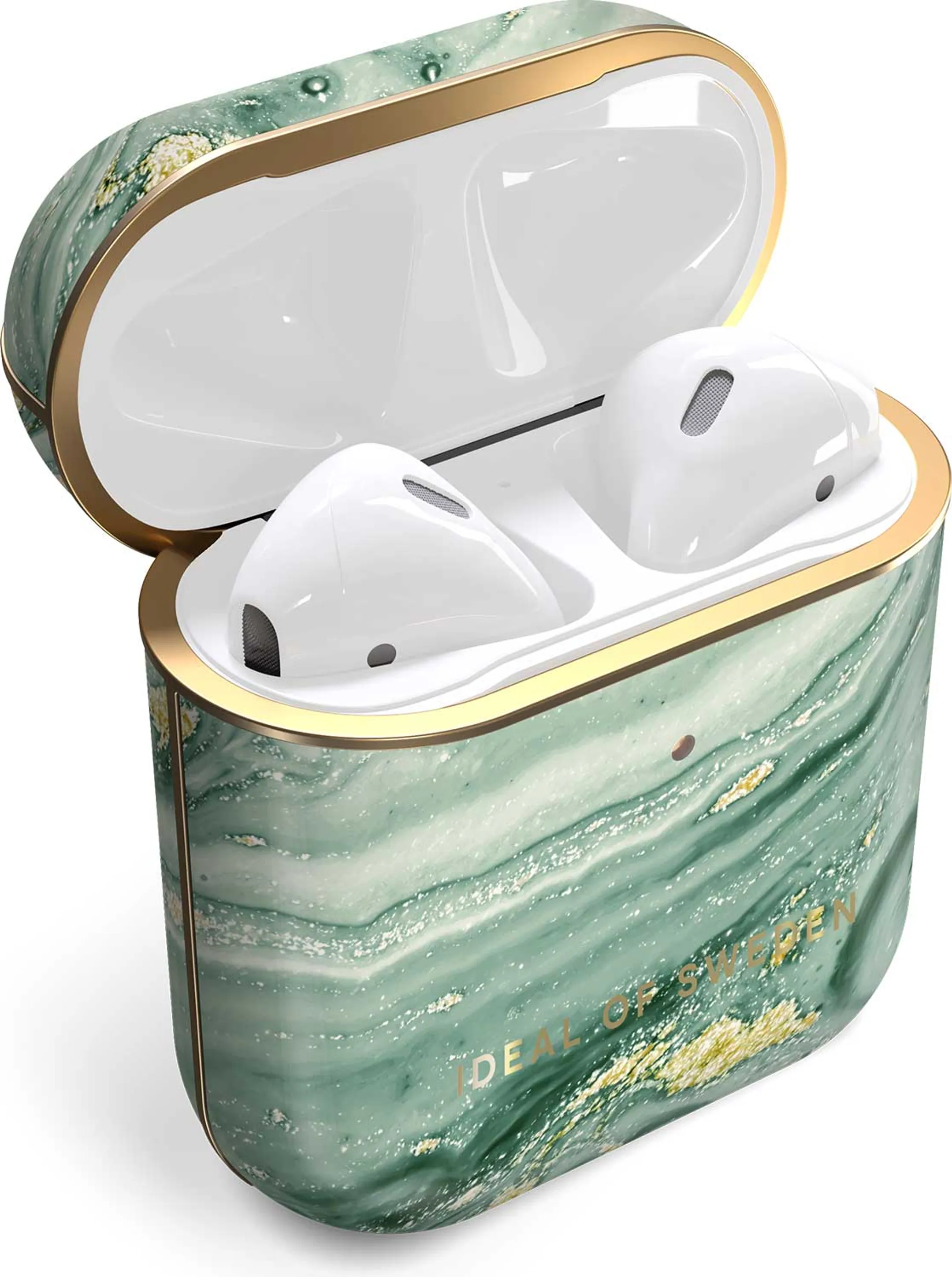iDeal of Sweden Cover voor oplaadcase AirPods gen. 1 & 2 - Mint Swirl Marble image