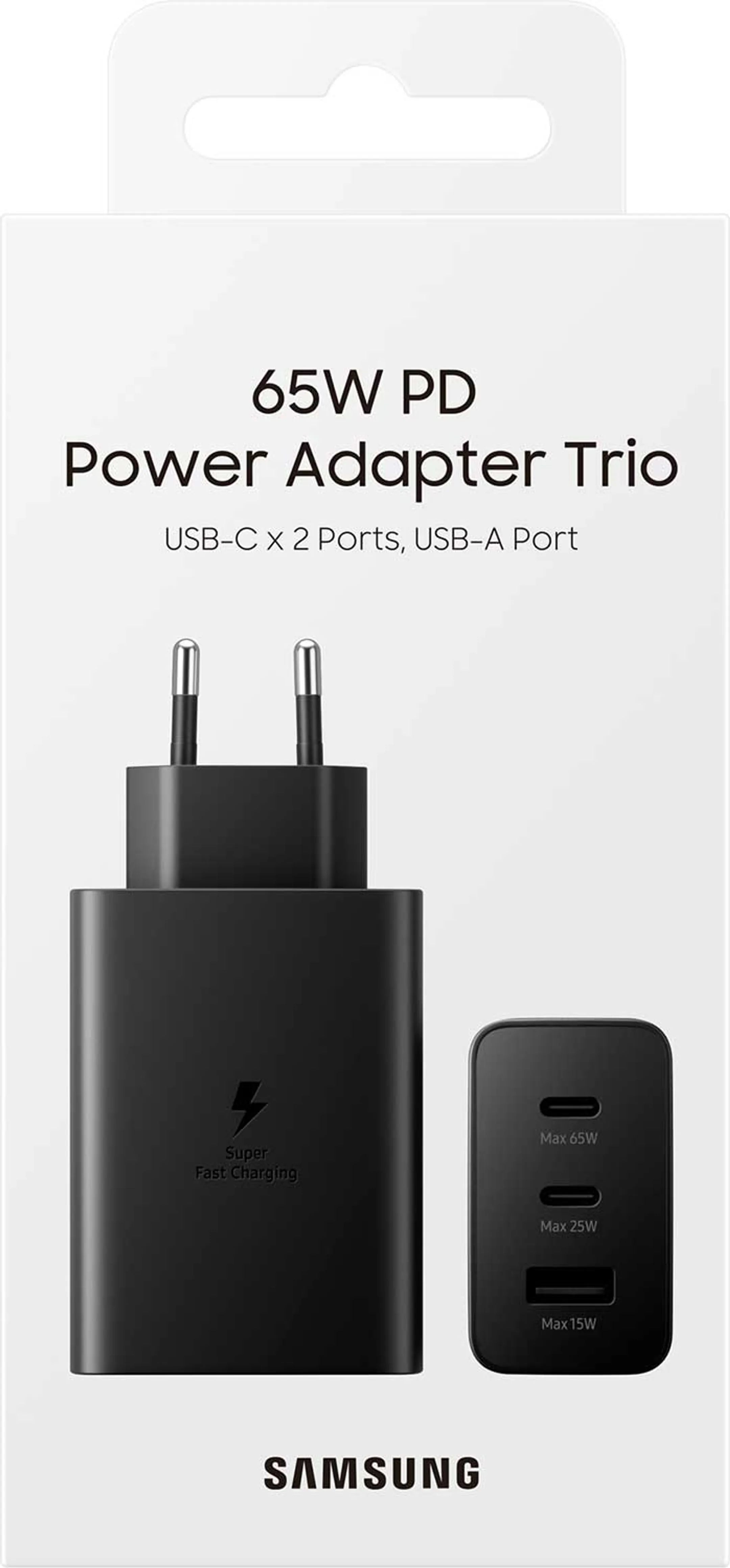 Samsung Power adapter Trio 65 W - Noir image