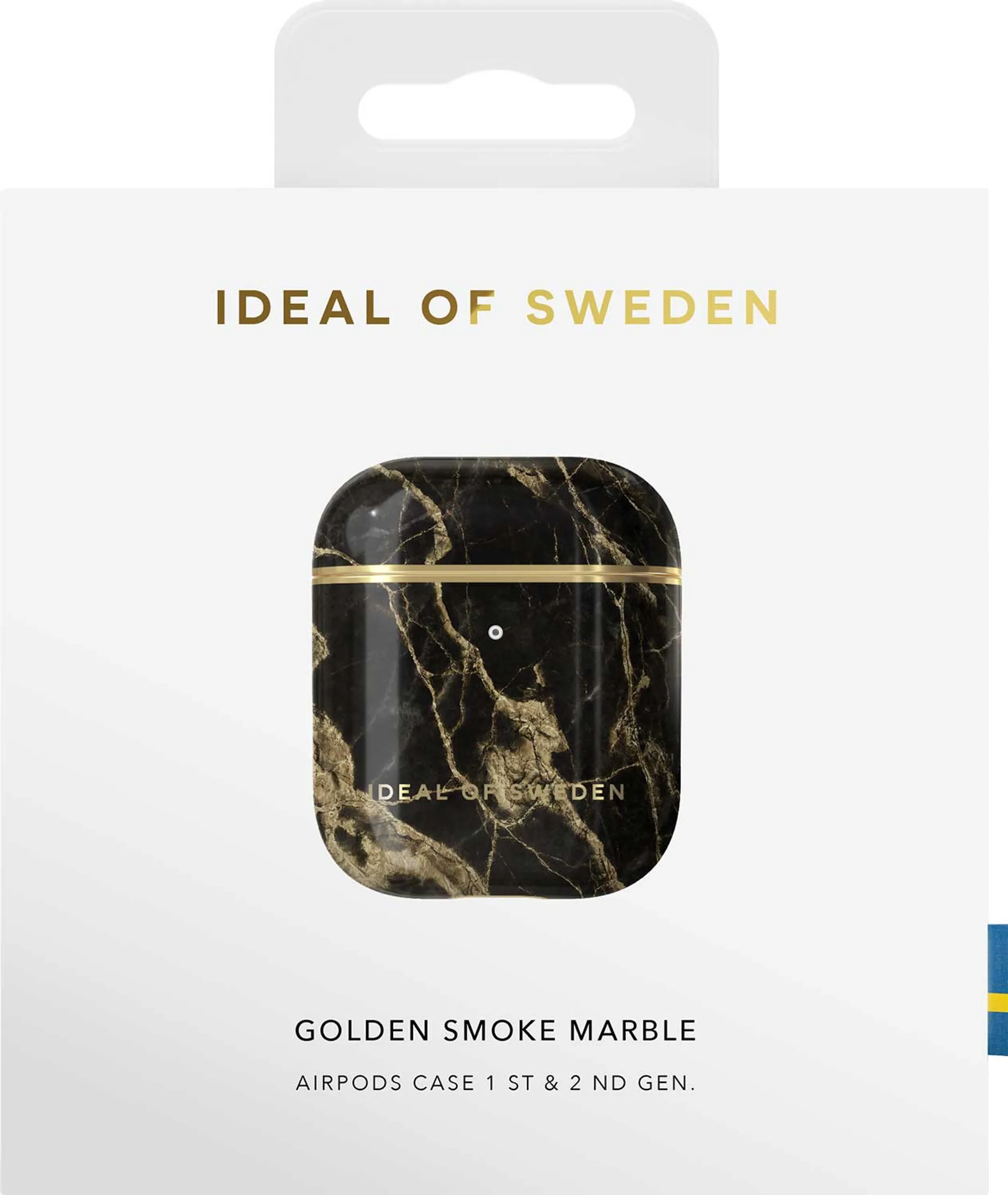 iDeal of Sweden Cover voor oplaadcase AirPods gen. 1 & 2 - Golden Smoke Marble image