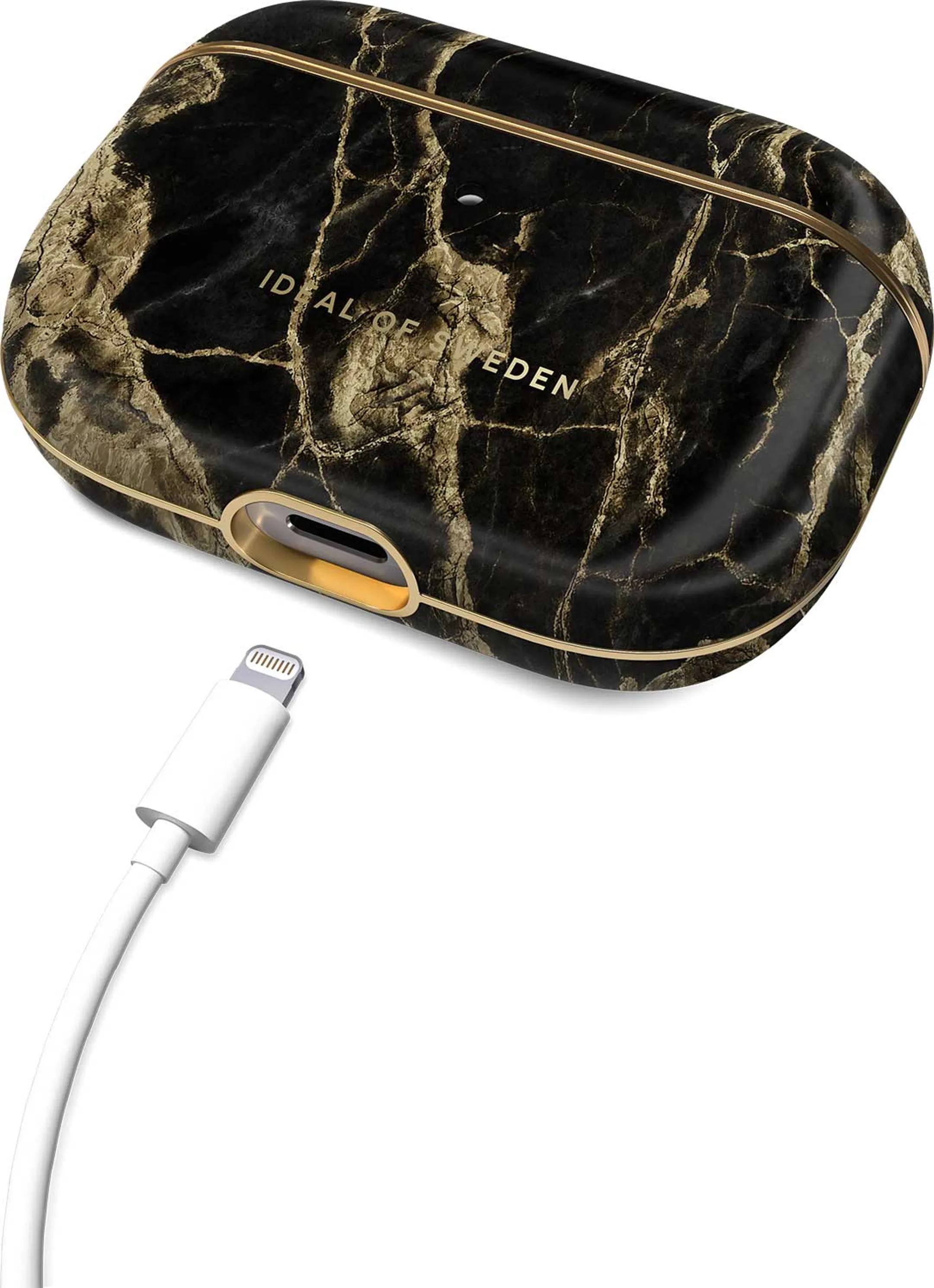 iDeal of Sweden Coque pour boîtier de charge AirPods Pro - Golden Smoke Marble image