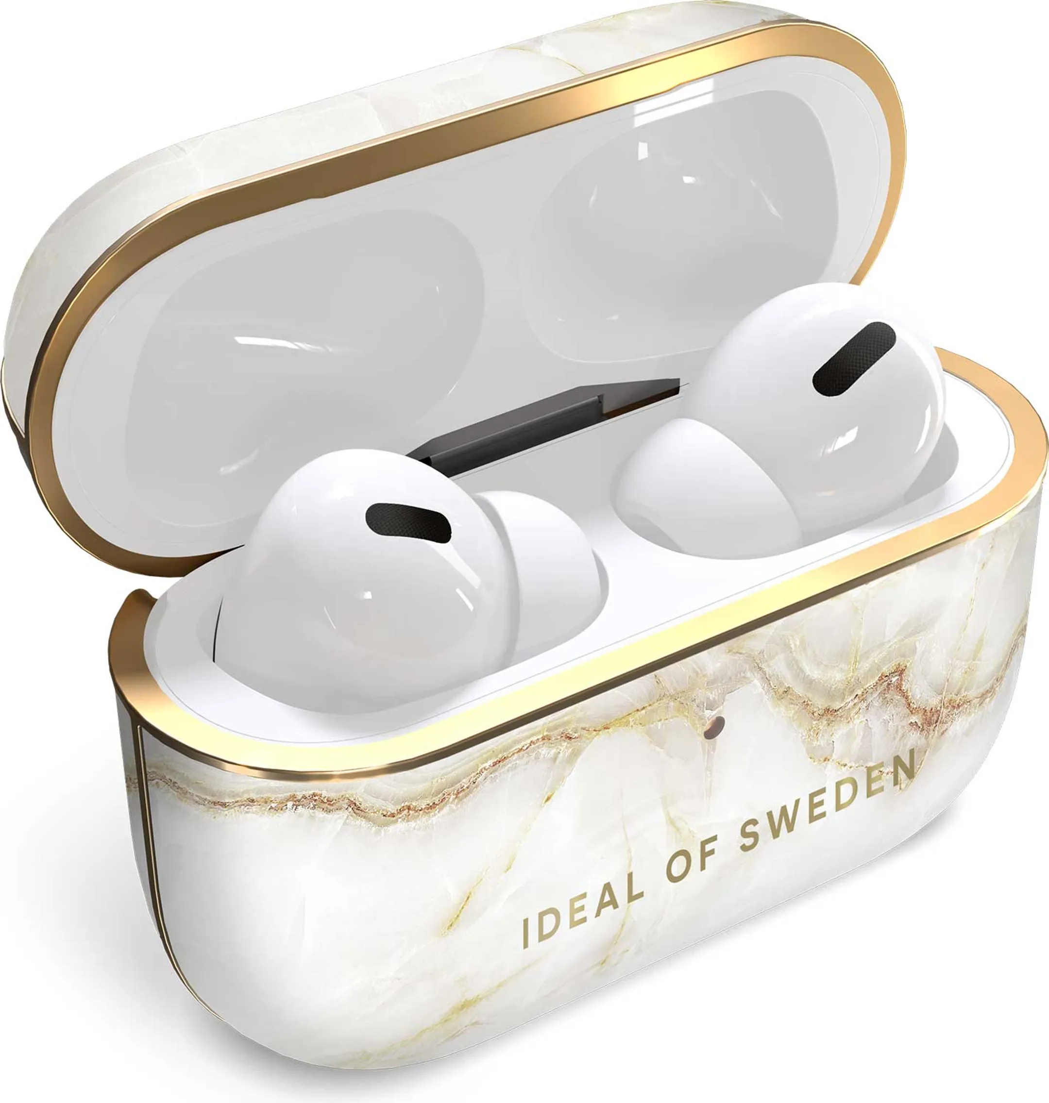 iDeal of Sweden Coque pour boîtier de charge AirPods Pro - Golden Pearl Marble image