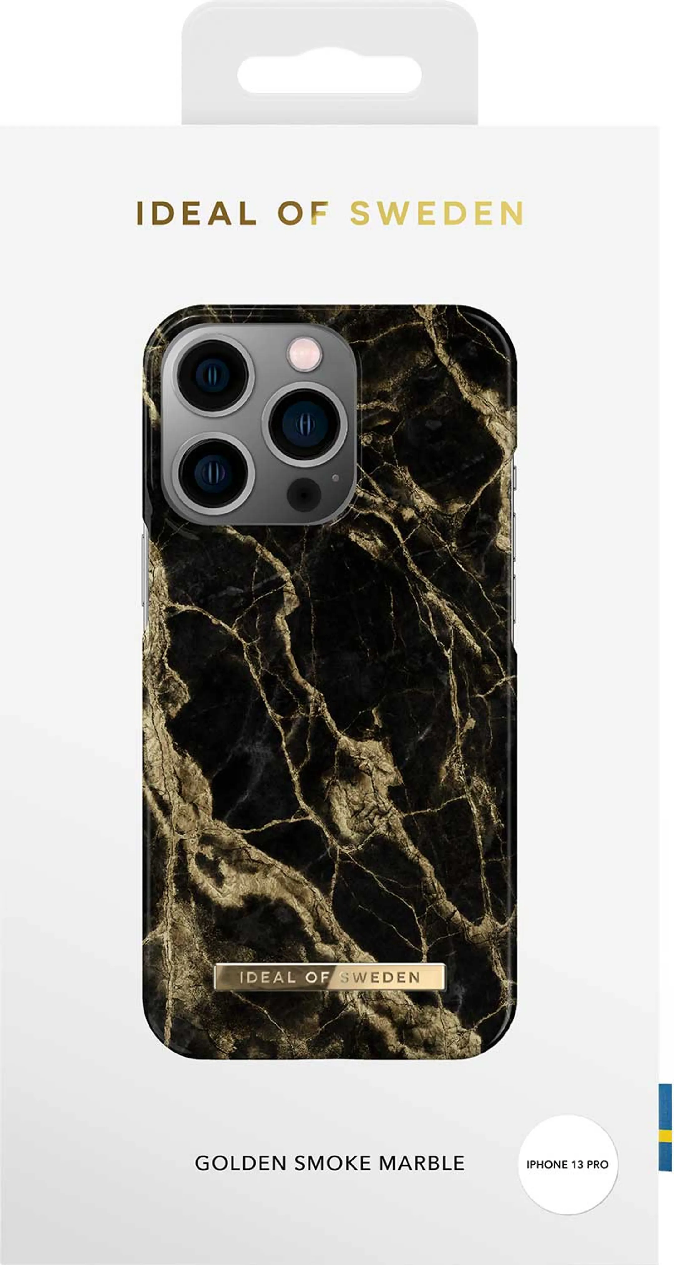 iDeal of Sweden Backcover voor iPhone 13 Pro - Golden Smoke Marble image