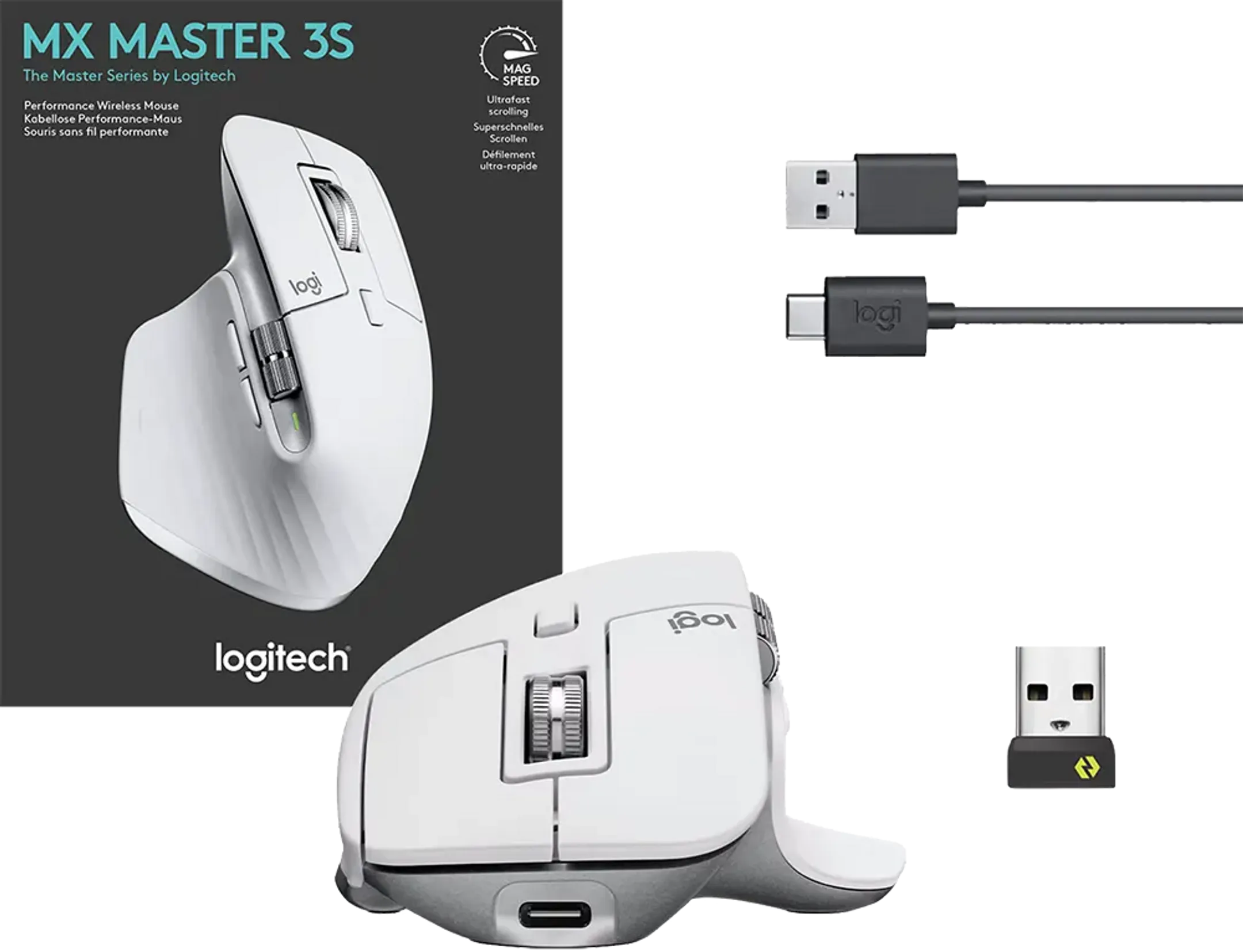 Logitech MX Master 3S - Pale Gray image