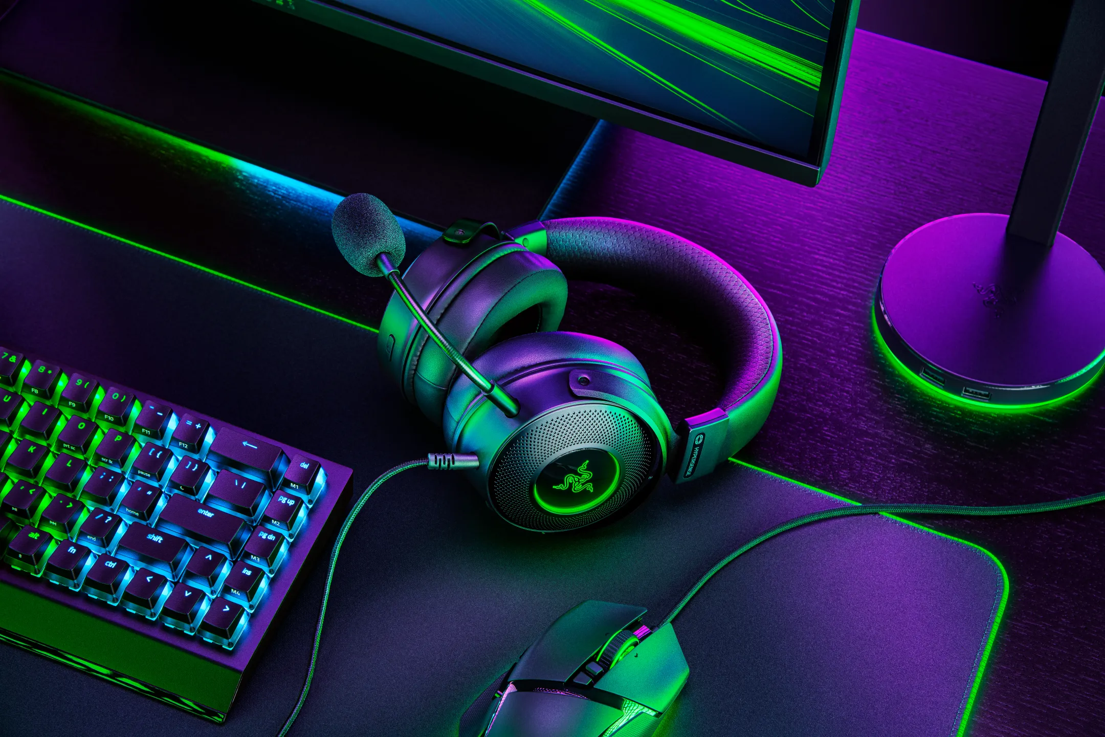 Razer Kraken v3 gaming Headset - Zwart image