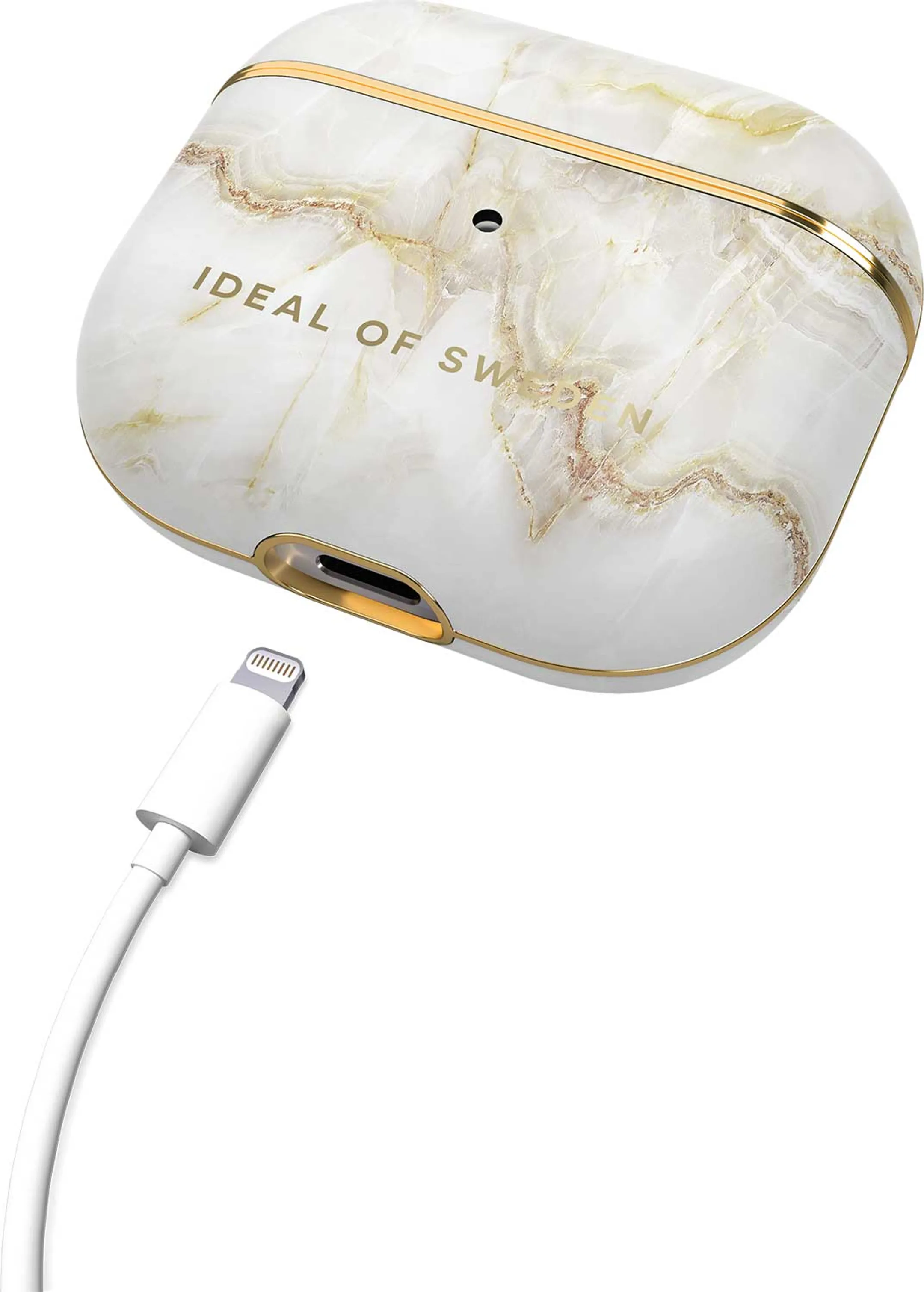 iDeal of Sweden Cover voor oplaadcase AirPods gen. 3 - Golden Pearl Marble image