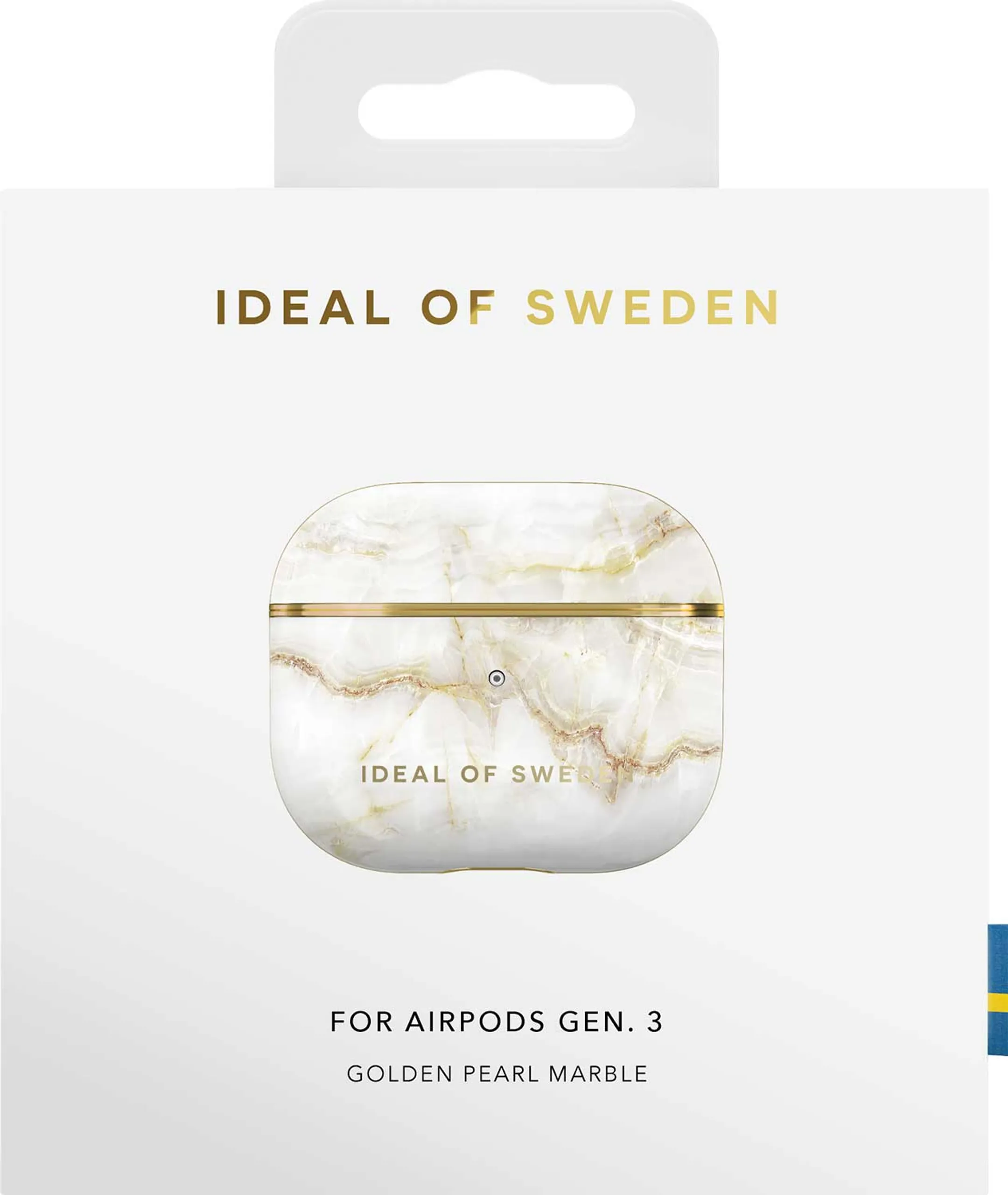 iDeal of Sweden Cover voor oplaadcase AirPods gen. 3 - Golden Pearl Marble image
