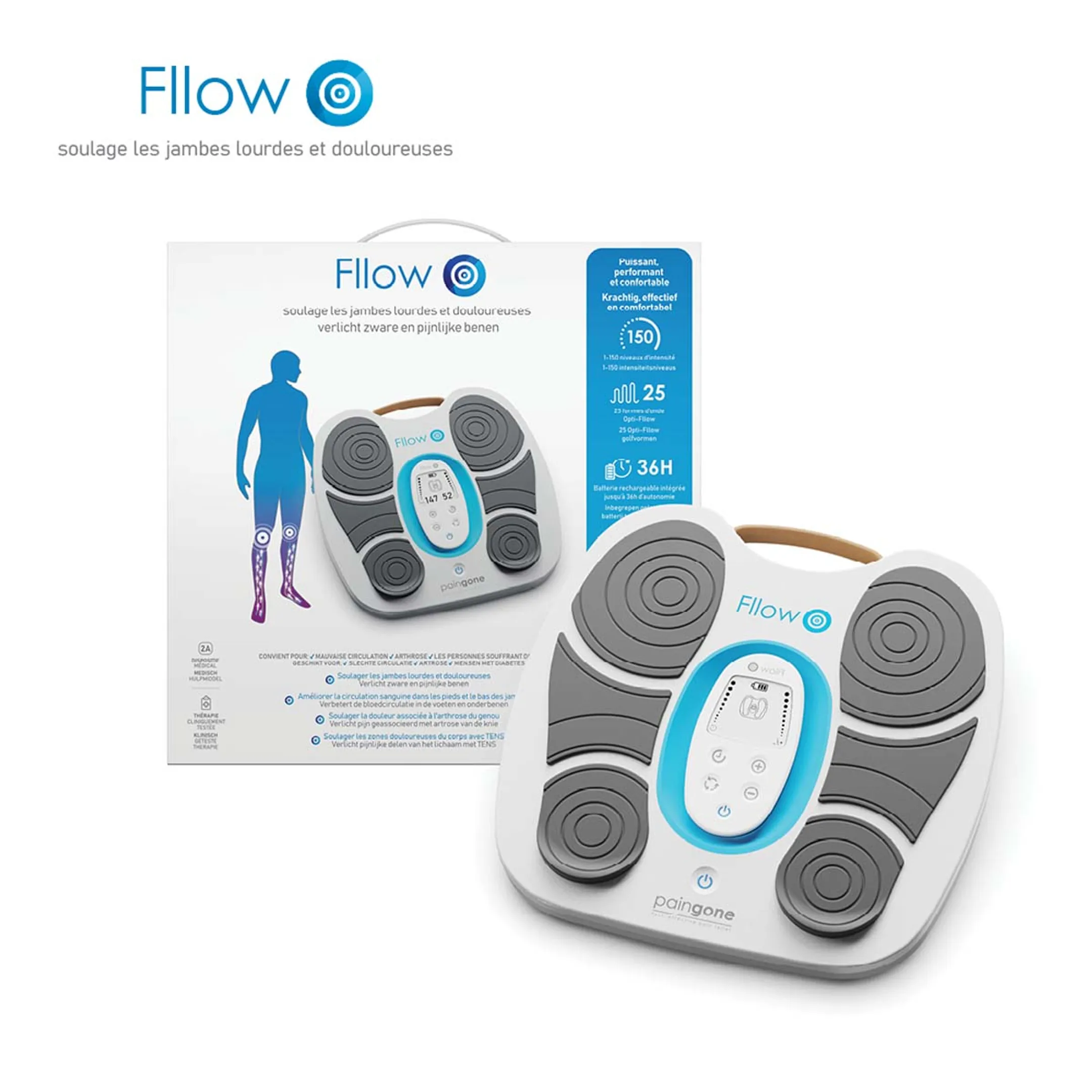 Paingone Fllow - Soulage les jambes lourdes et douloureuses image