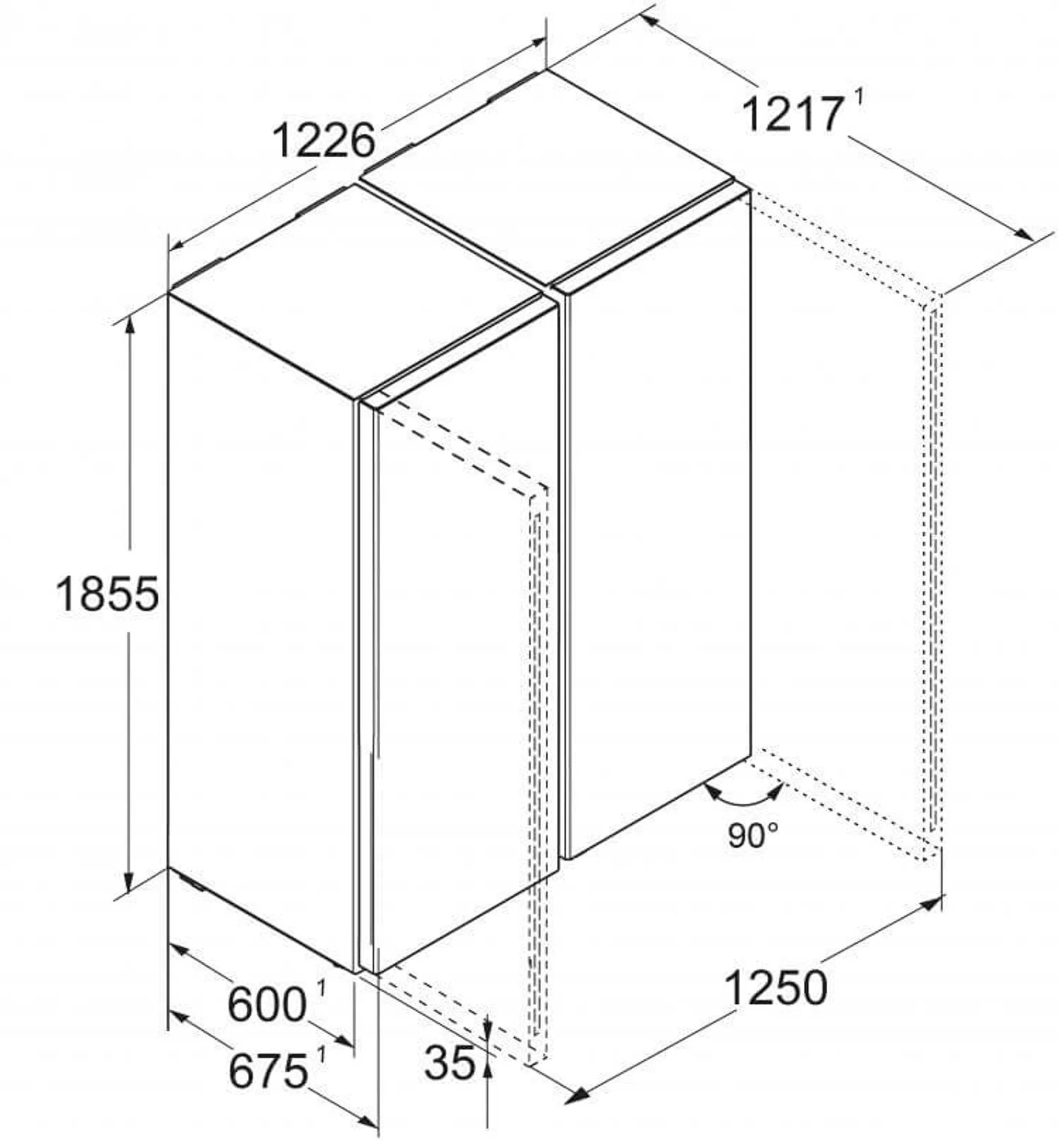 Liebherr Amerikaanse koelkast XRFsf 5220 Plus image