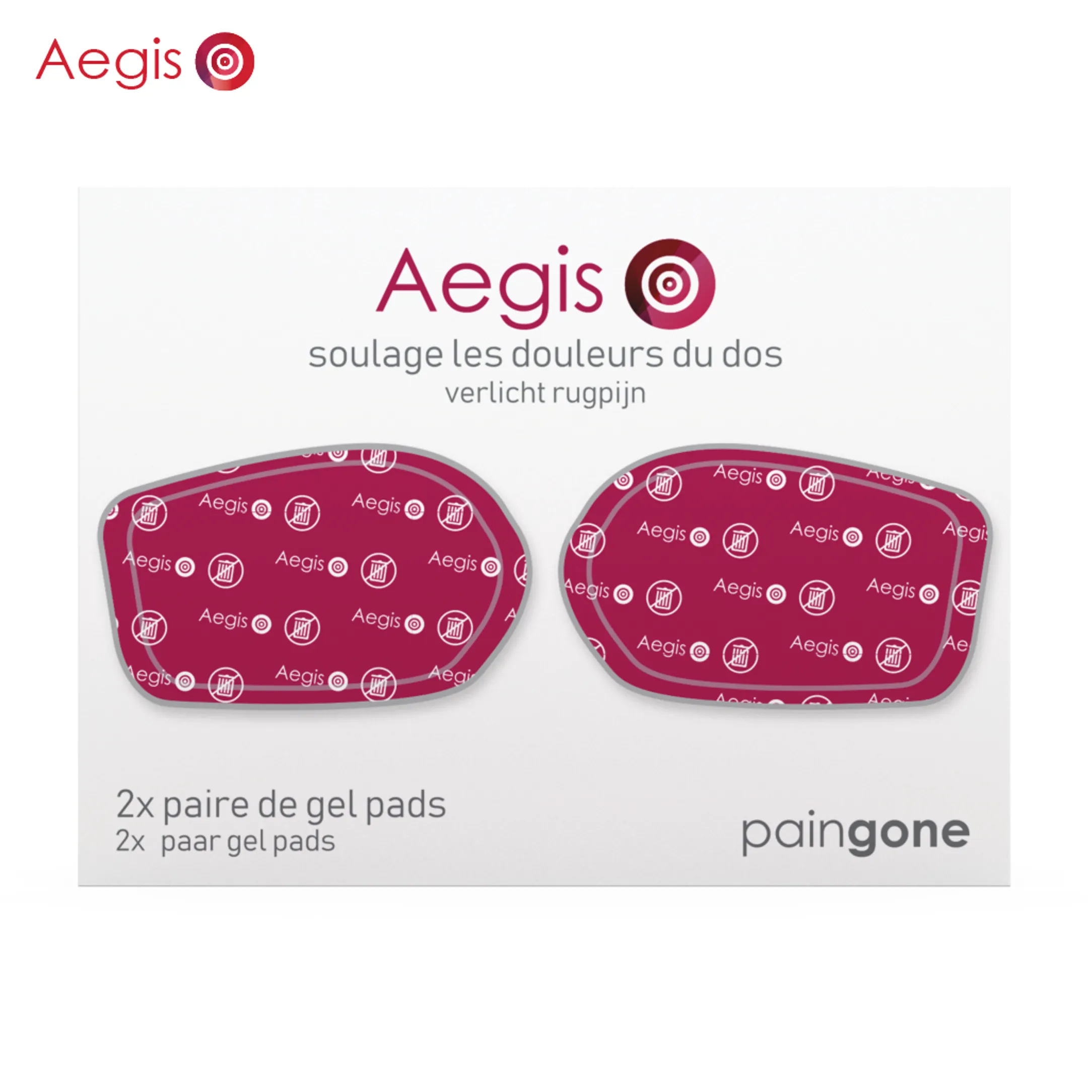 Paar Gel Pads - Paingone AEGIS Gel Pad