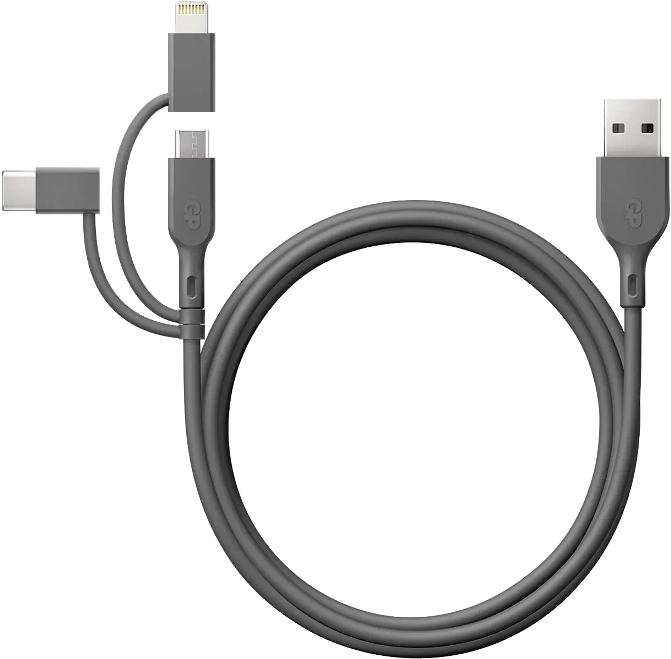 Câble Lightning, USB C et micro USB vers USB A - 1 m - CY1N