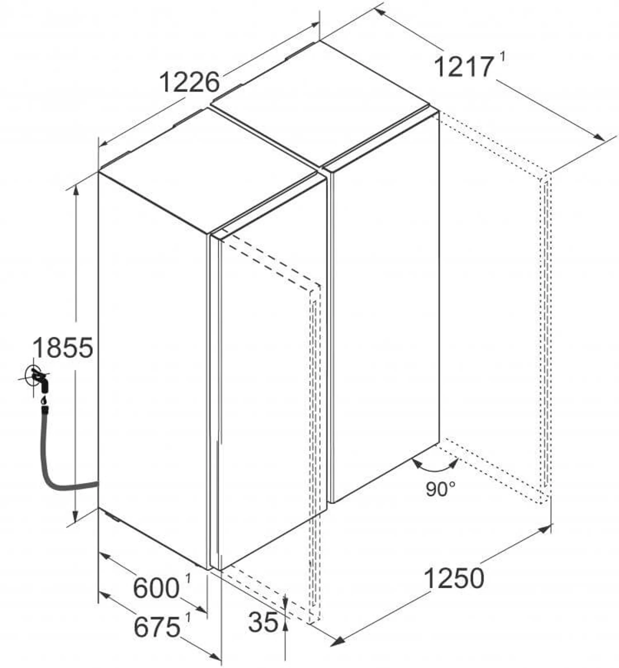 Liebherr Amerikaanse koelkast XRFsf 5245 Plus image