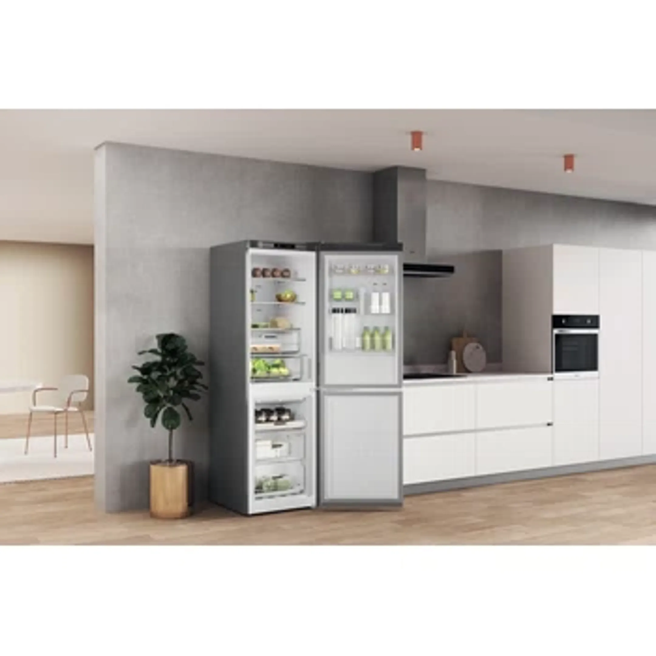 Whirlpool Koelkast met diepvries W7X 82I OX image