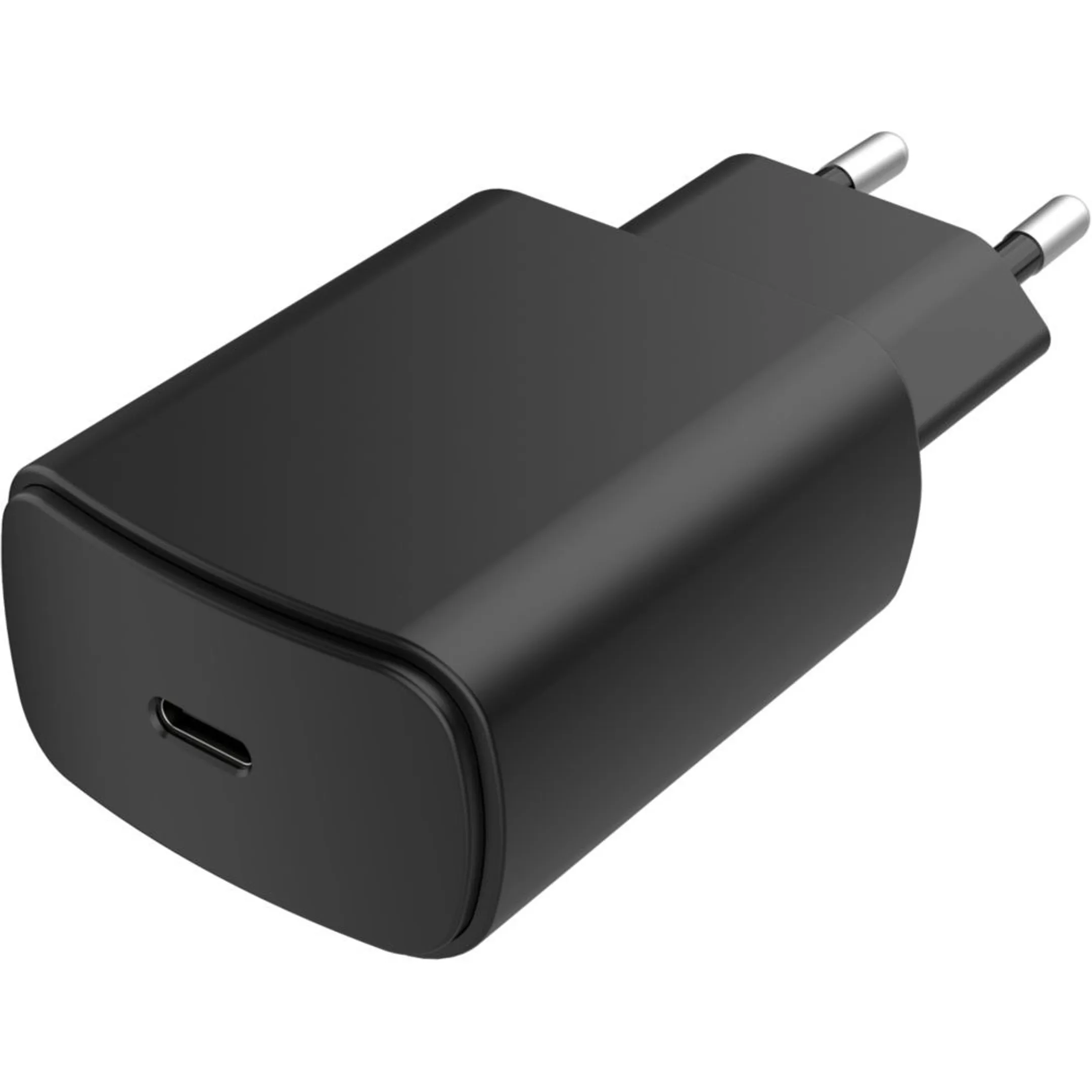20 W netstroomlader - Zwart
